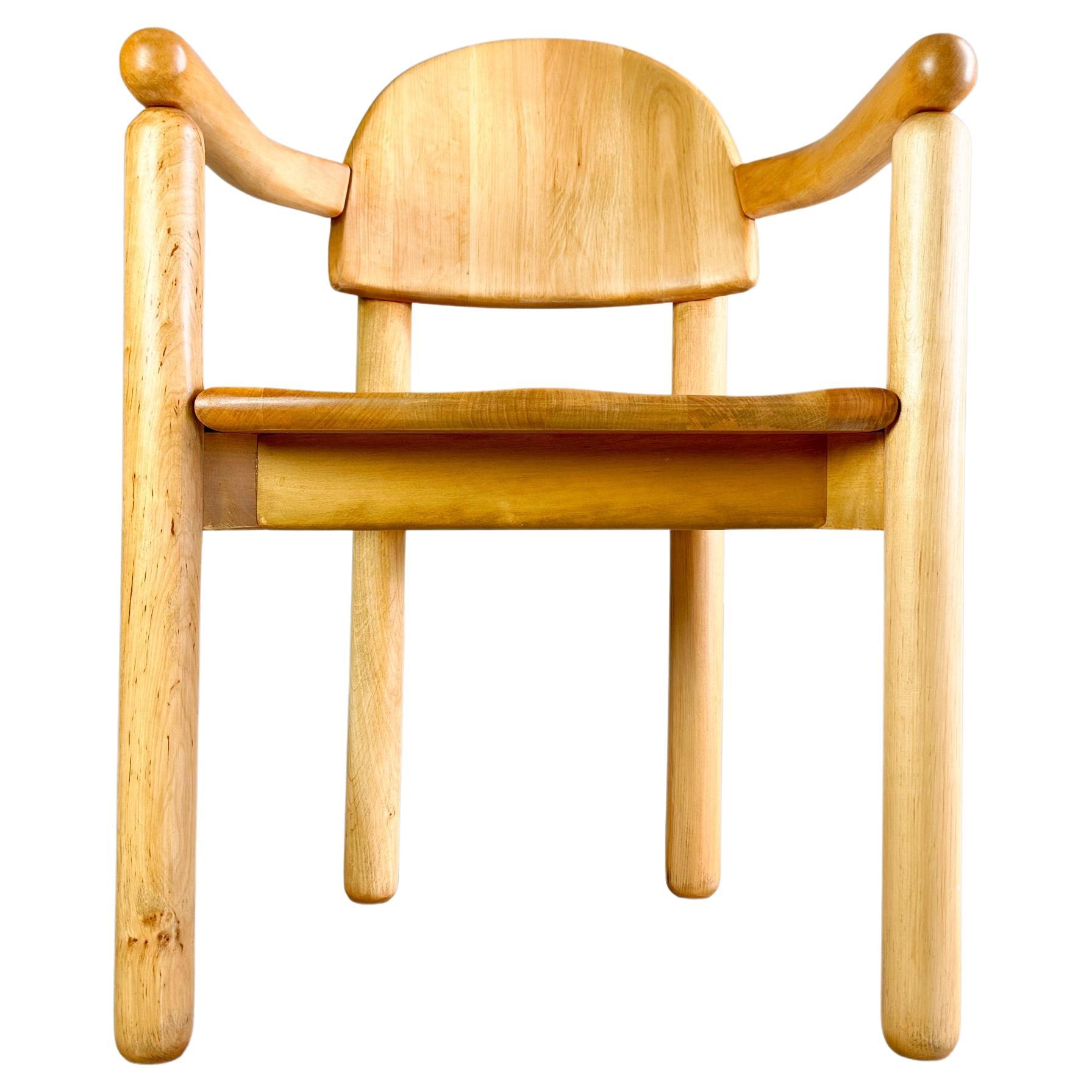 Mid Century Chair Rainer Daumiller Armrest Beech Vintage For Sale