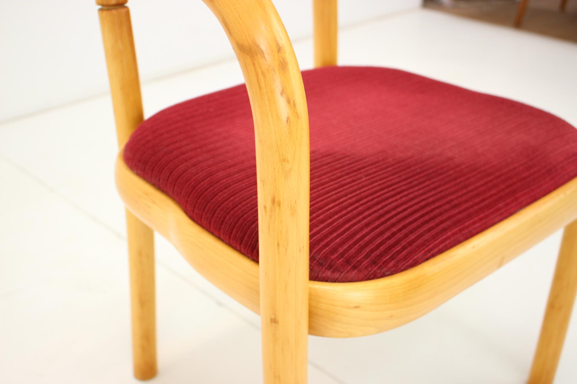 Fabric Mid-Century Chair / Ton, 1992 For Sale