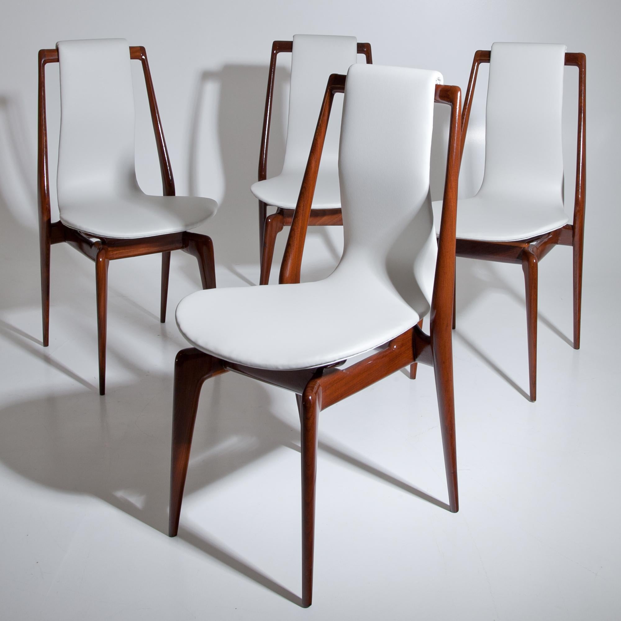 Midcentury Chairs Attributed to Dassi, Italy 1950s 5