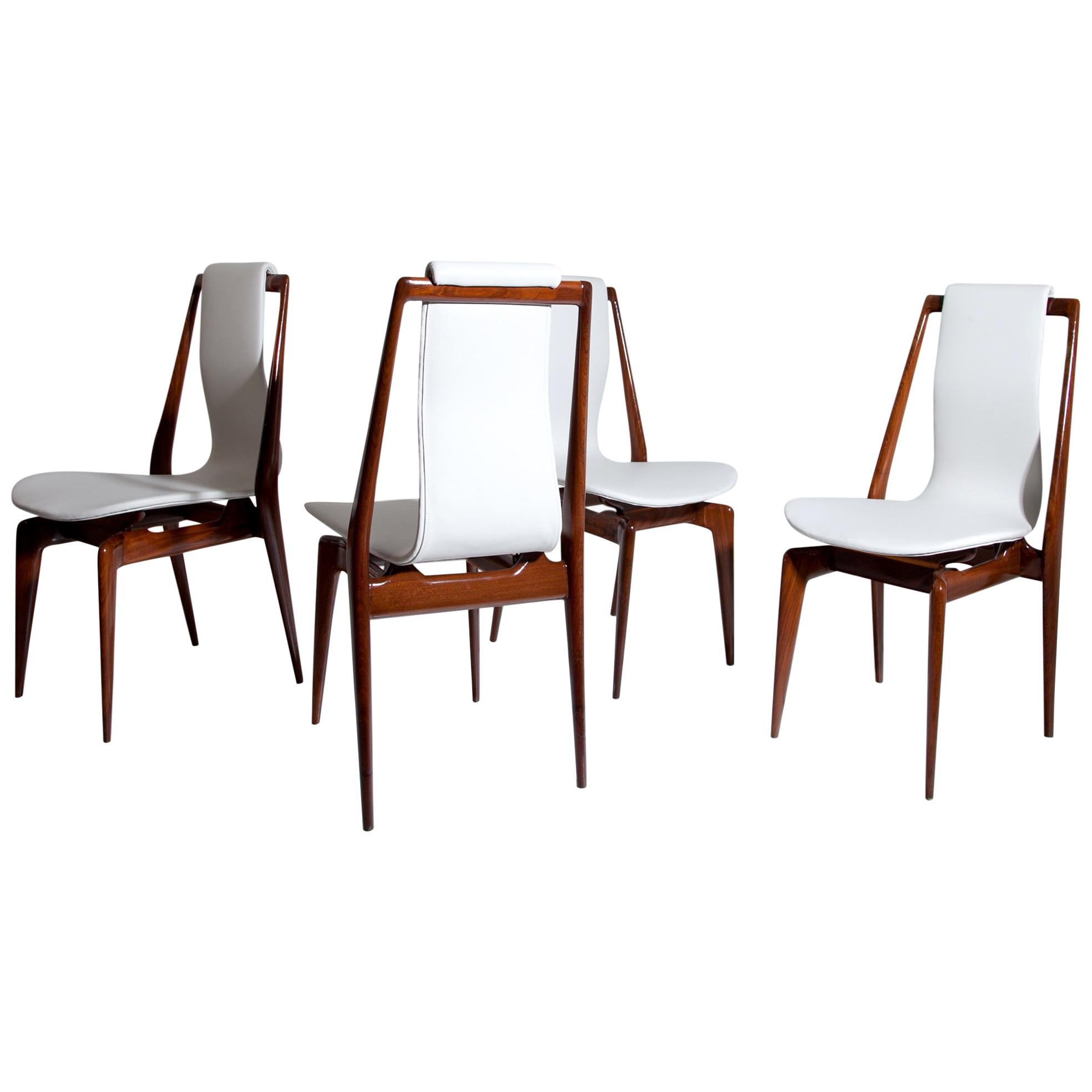 Midcentury Chairs Attributed to Dassi, Italy 1950s