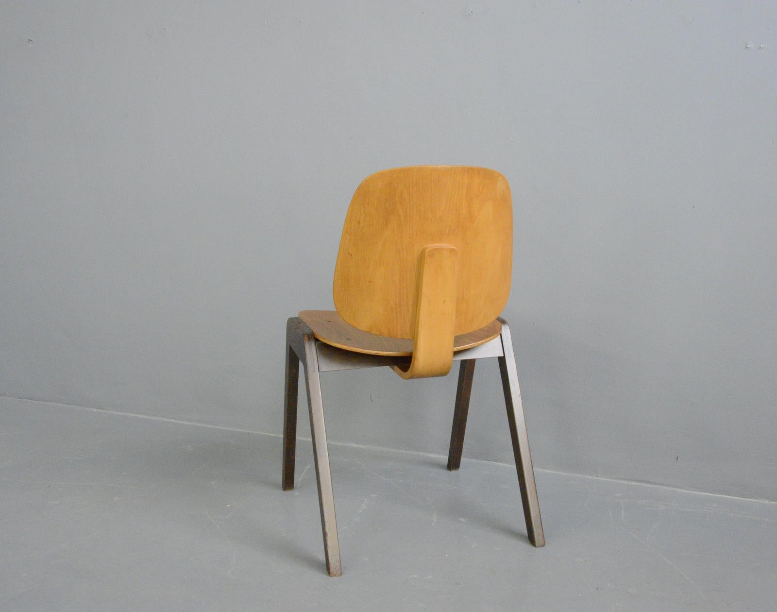 Midcentury Chairs by Joe Atkinson for Thonet, circa 1950s 6