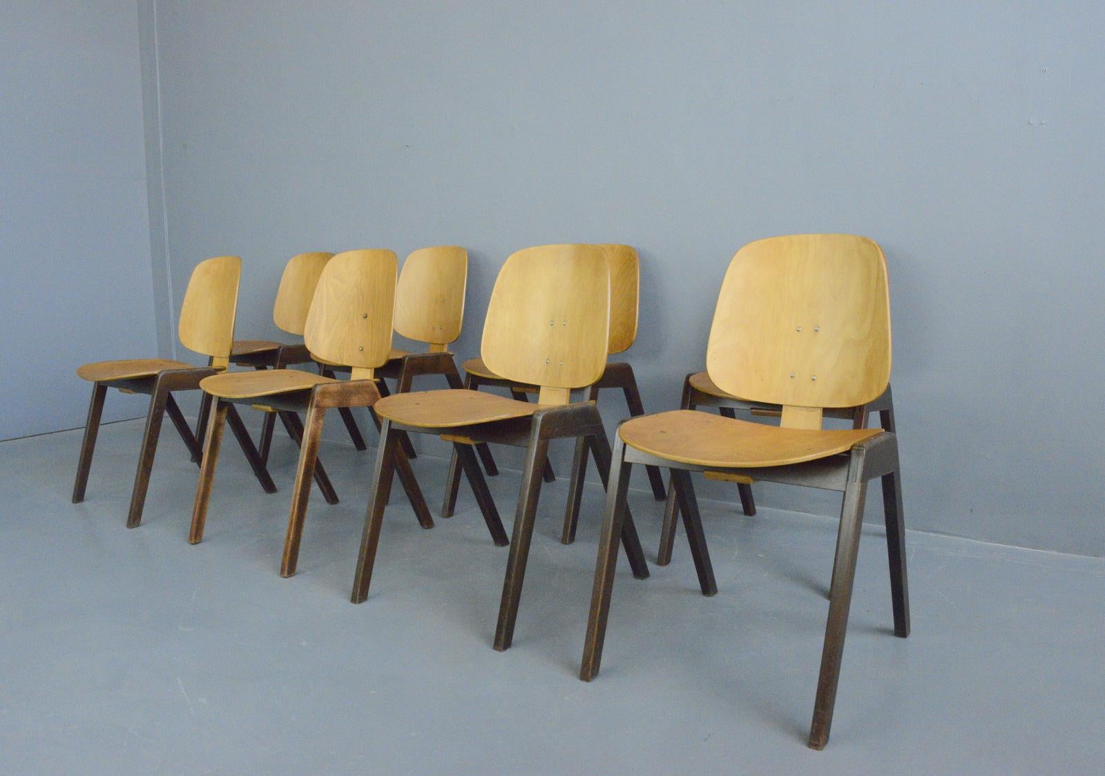 American Midcentury Chairs by Joe Atkinson for Thonet, circa 1950s