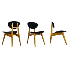 Vintage Mid-Century Chairs By Juliusz Kędziorek, Europe, 1960s, Set Of 3