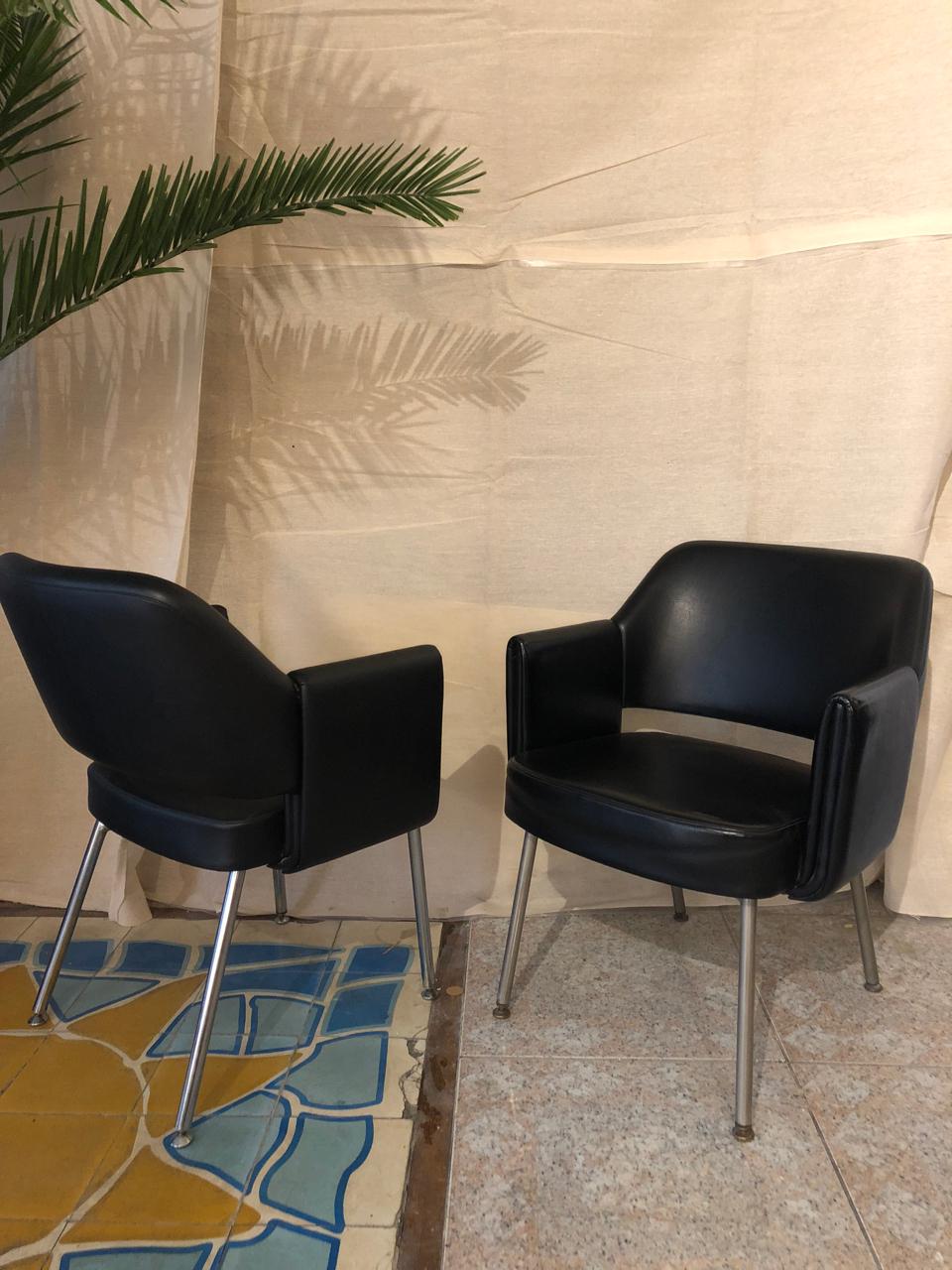 20th Century Midcentury Chairs Designed by Marc and Pierre Simon For Sale