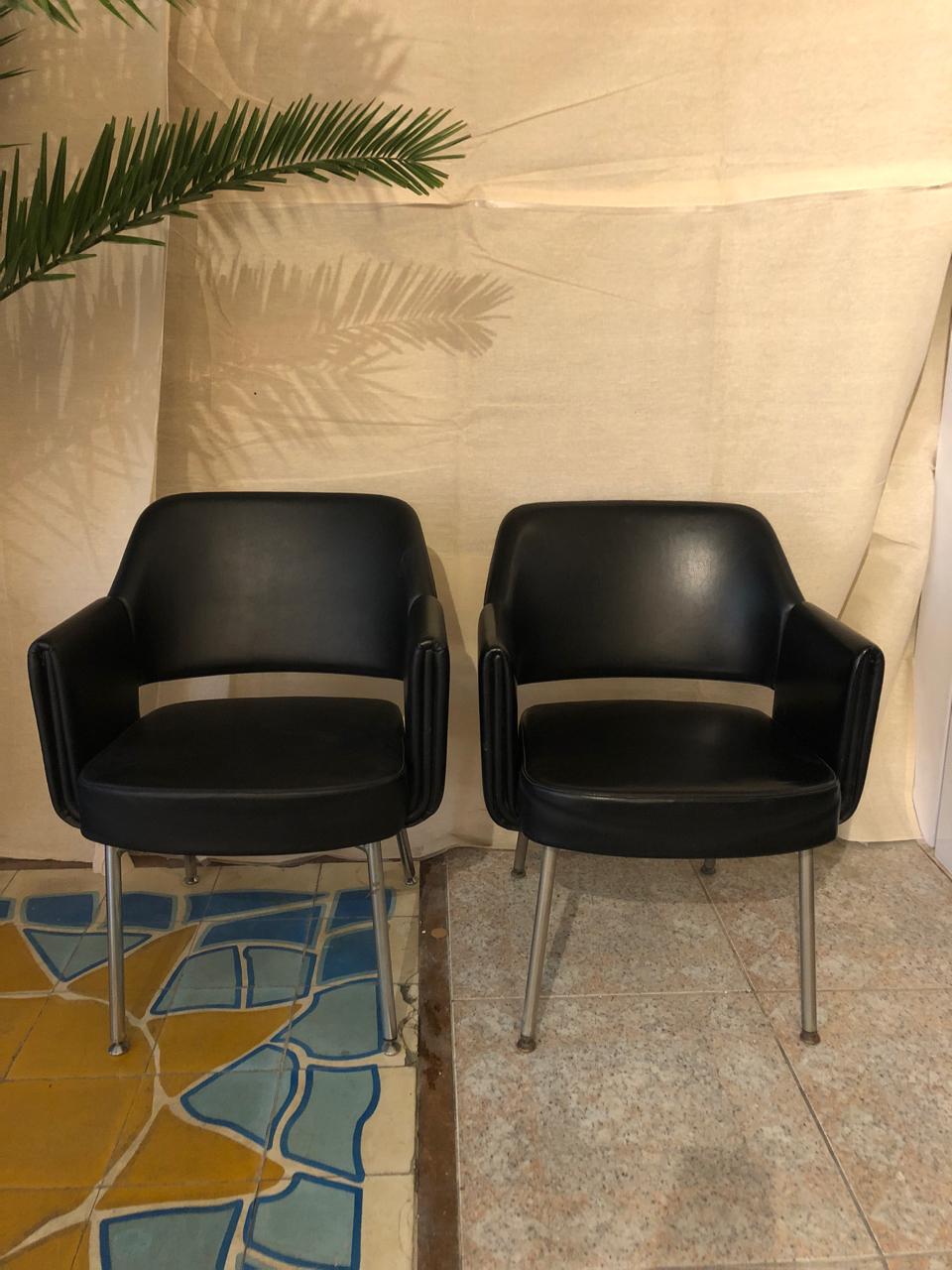 Midcentury Chairs Designed by Marc and Pierre Simon For Sale 1