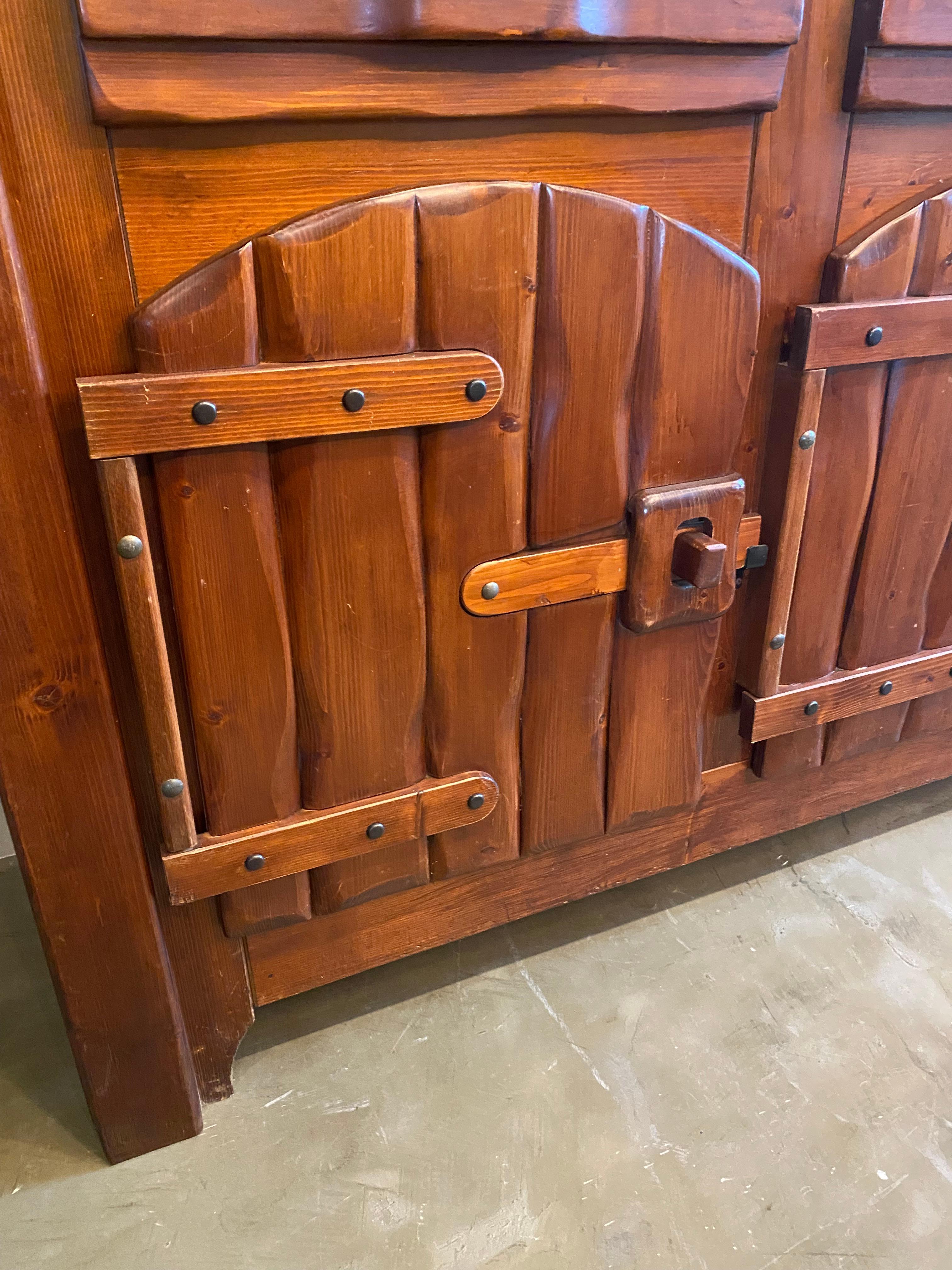 Mid-Century Chalet Style Sideboard, France, 1960's For Sale 3