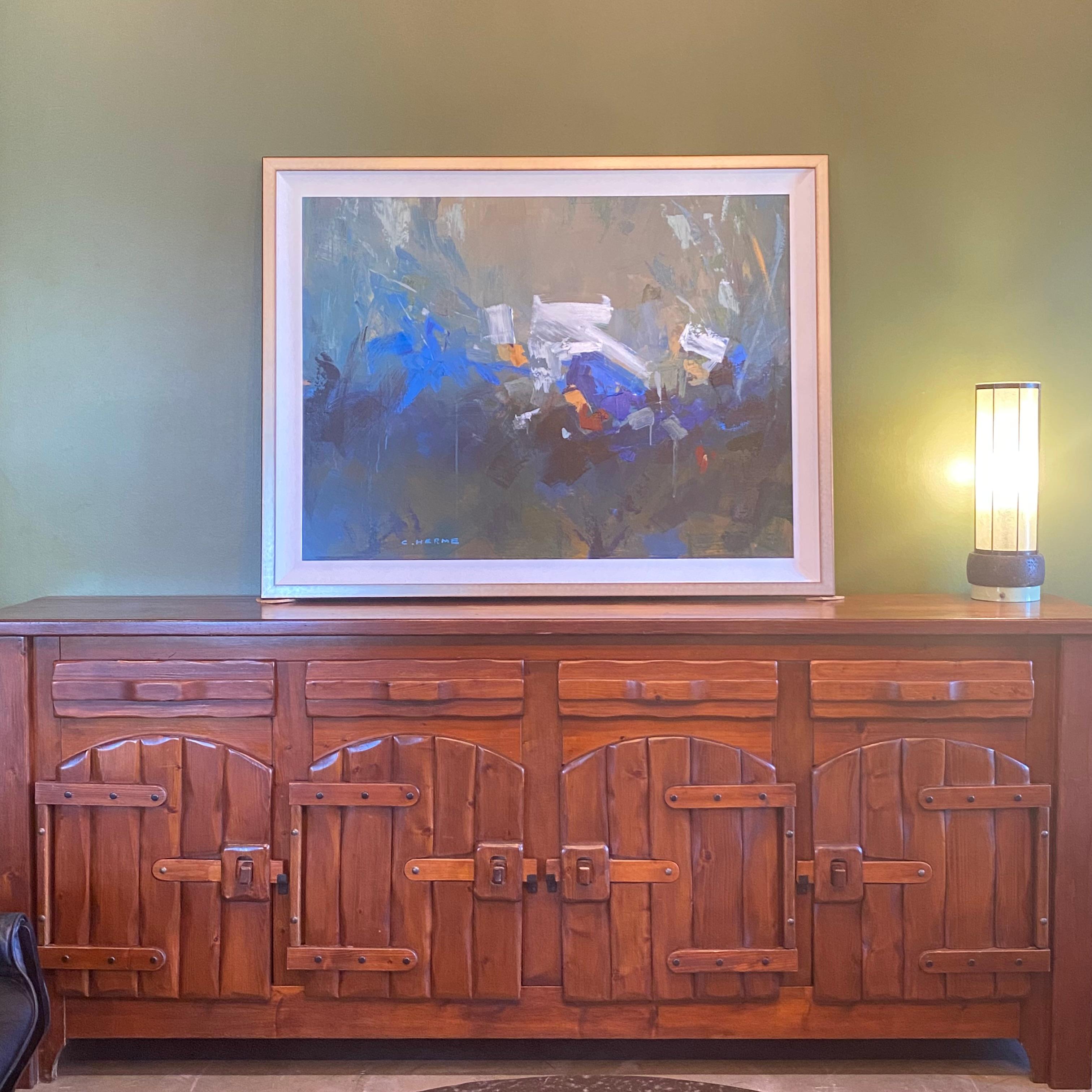 Mid-Century Chalet Style Sideboard, France, 1960's In Good Condition In Austin, TX