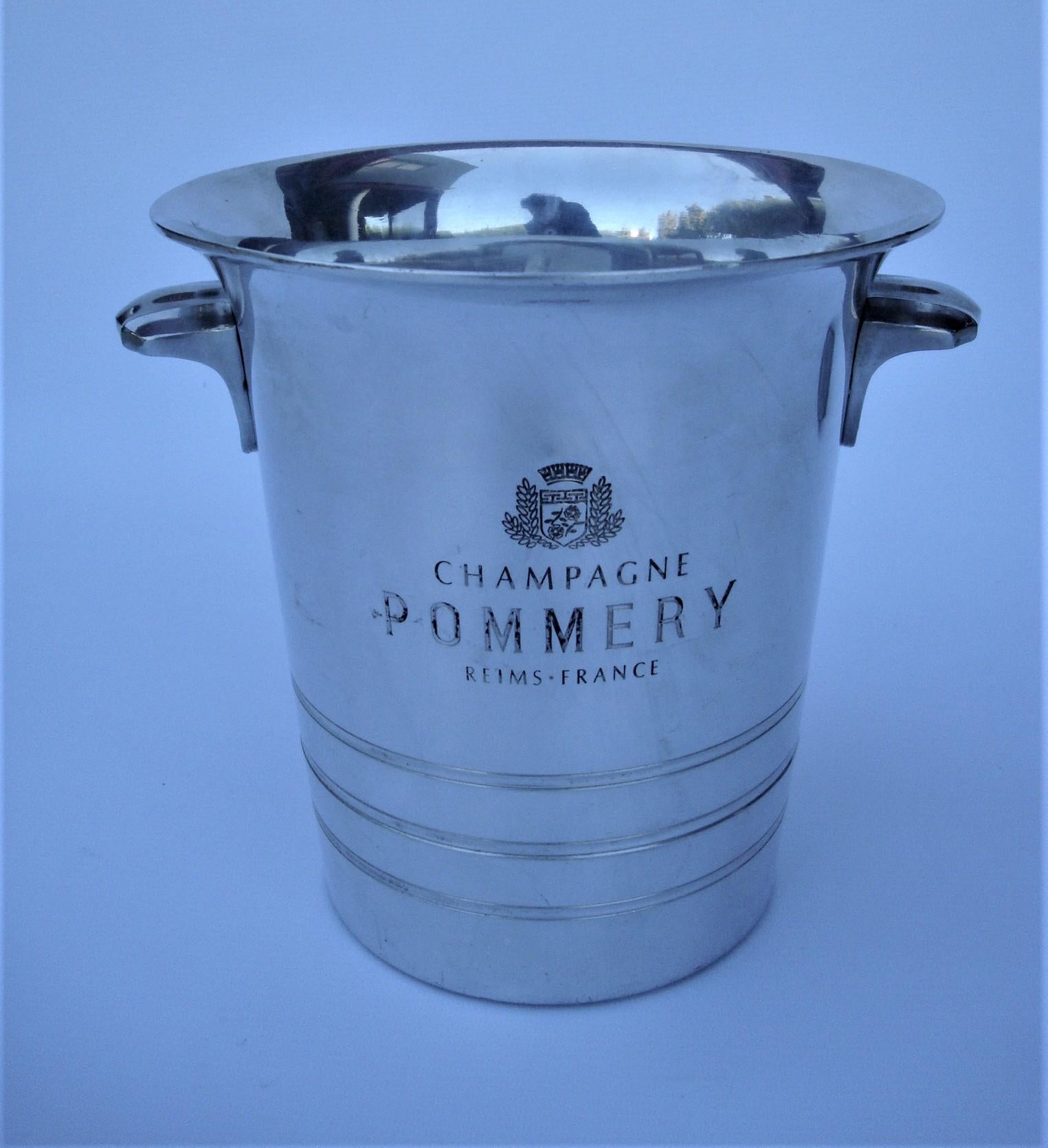 Art Deco Mid-Century Champagne Pommery Cooler / Bucket Made by Argit, Paris