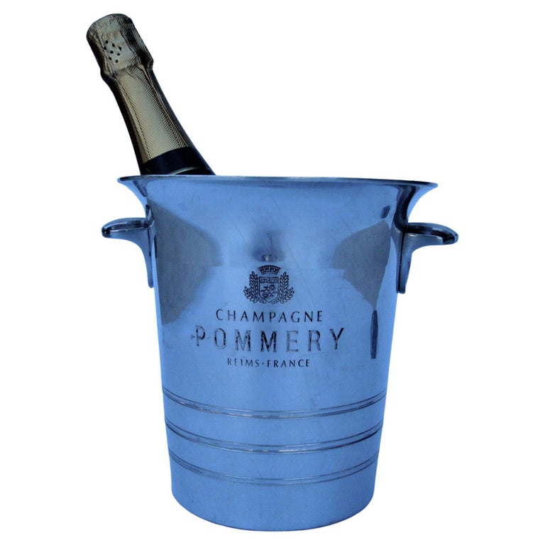 Seau à Champagne Pommery Reims Vintage - Aluminium - Années 1920-1949