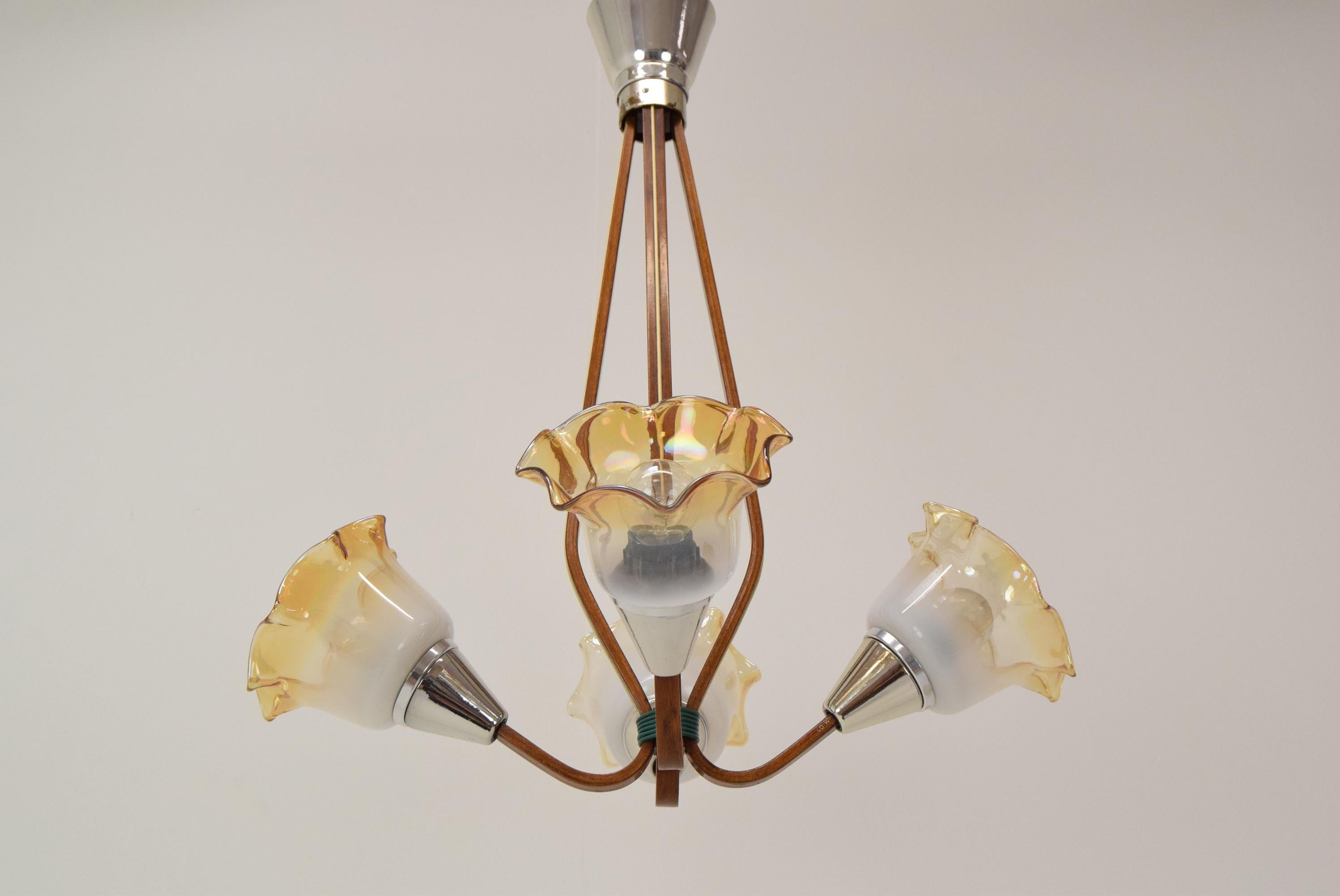 Metà XX secolo Lampadario di metà secolo, 1960 in vendita
