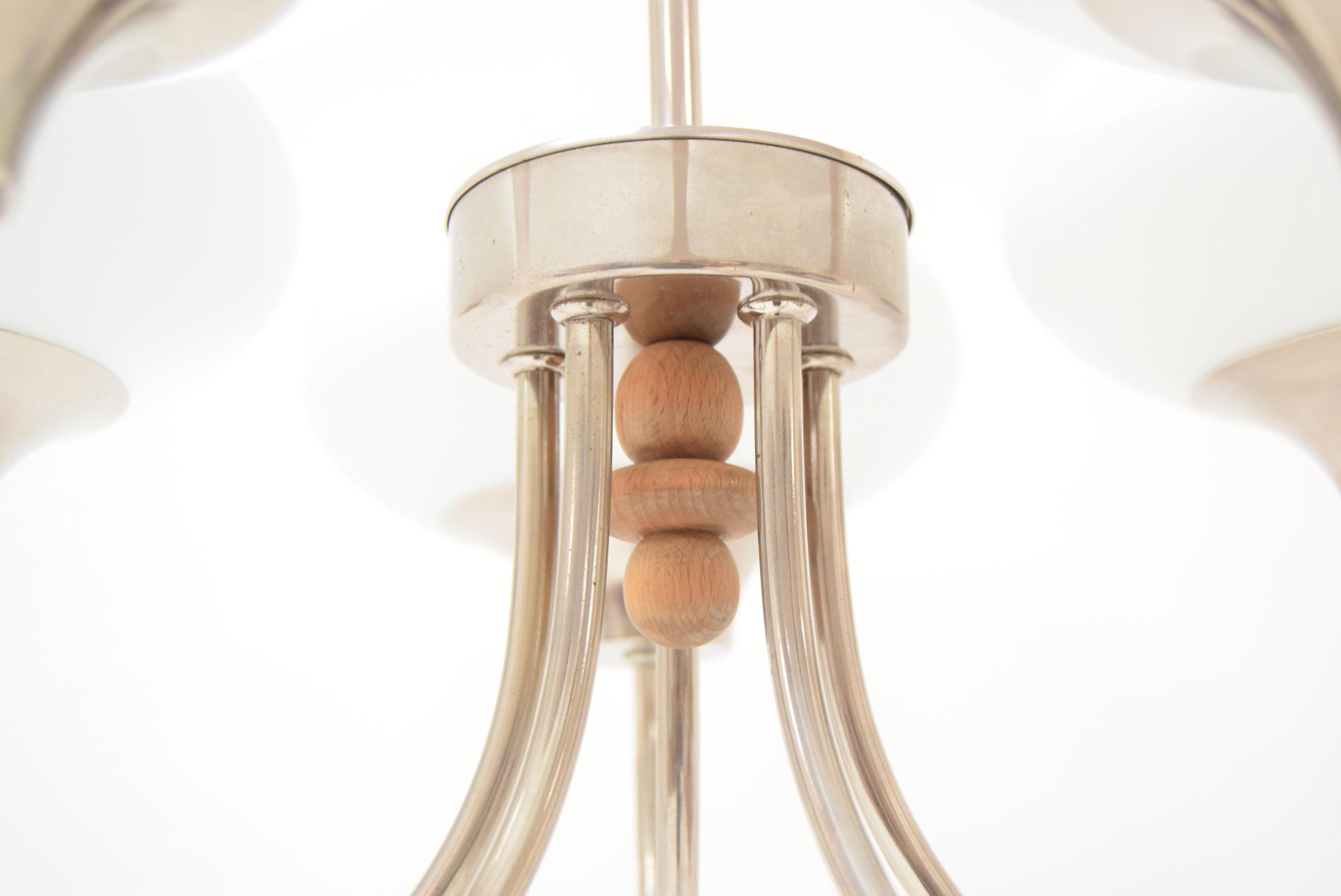 Vetro Lampadario di metà secolo, 1960´S in vendita