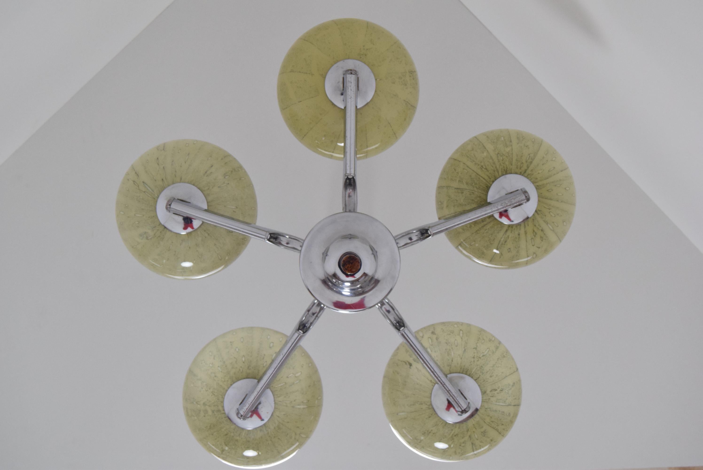 Mid-Century Chandelier, 1960‘s In Good Condition For Sale In Praha, CZ