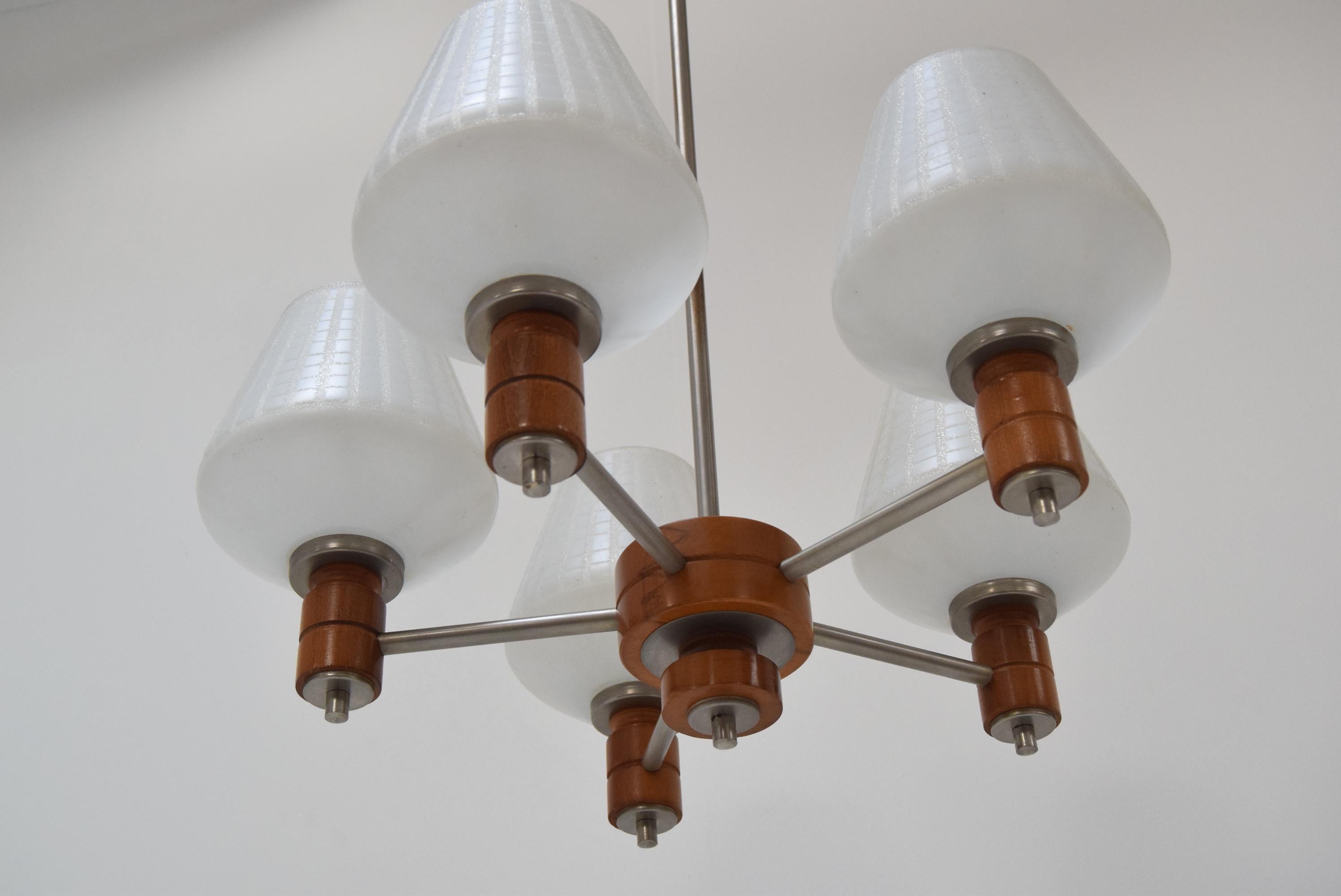 Late 20th Century Mid Century Chandelier, 1970´s For Sale