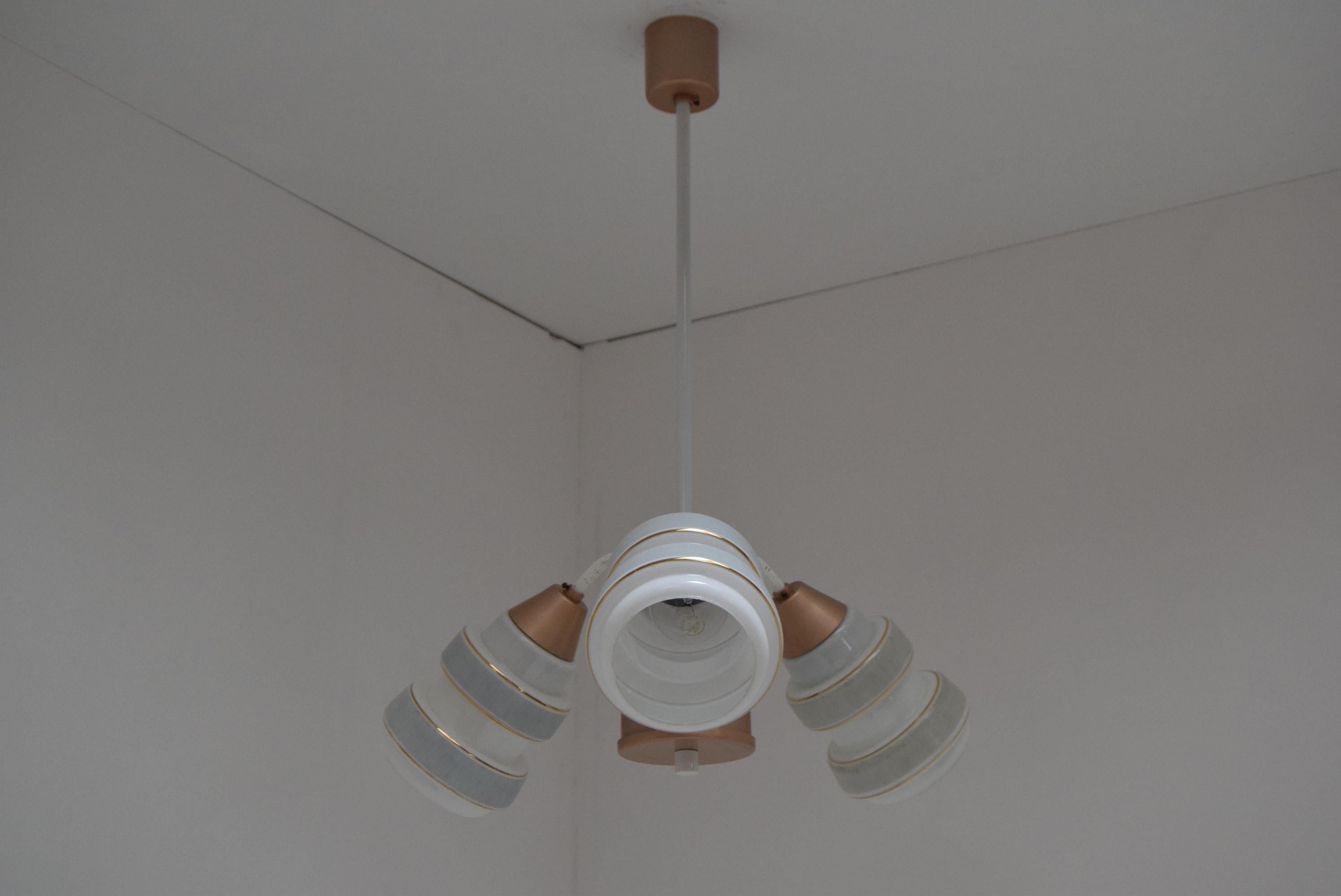 Midcentury Chandelier, 1970s In Good Condition For Sale In Praha, CZ