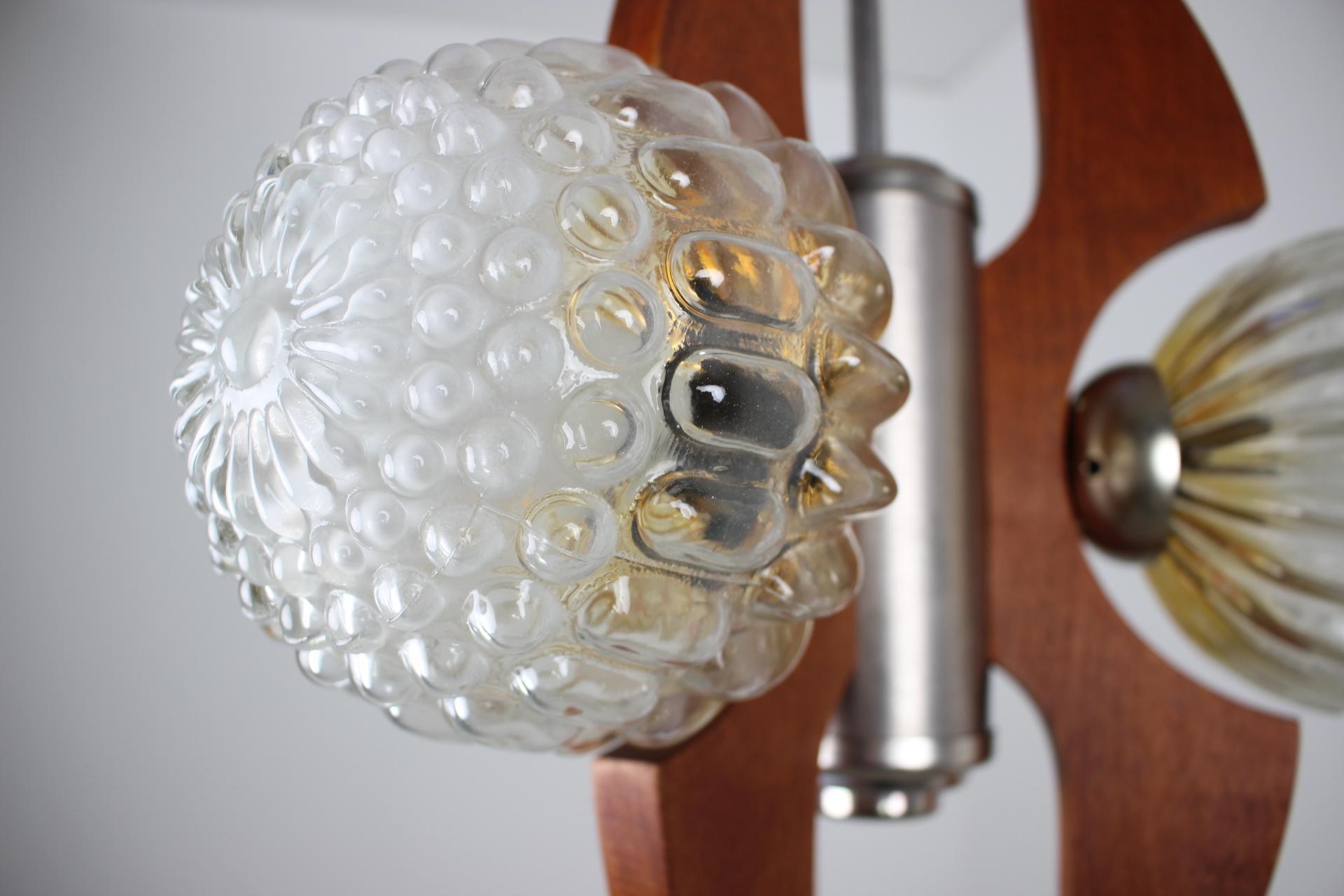 Late 20th Century Mid-Century Chandelier, 1970's For Sale