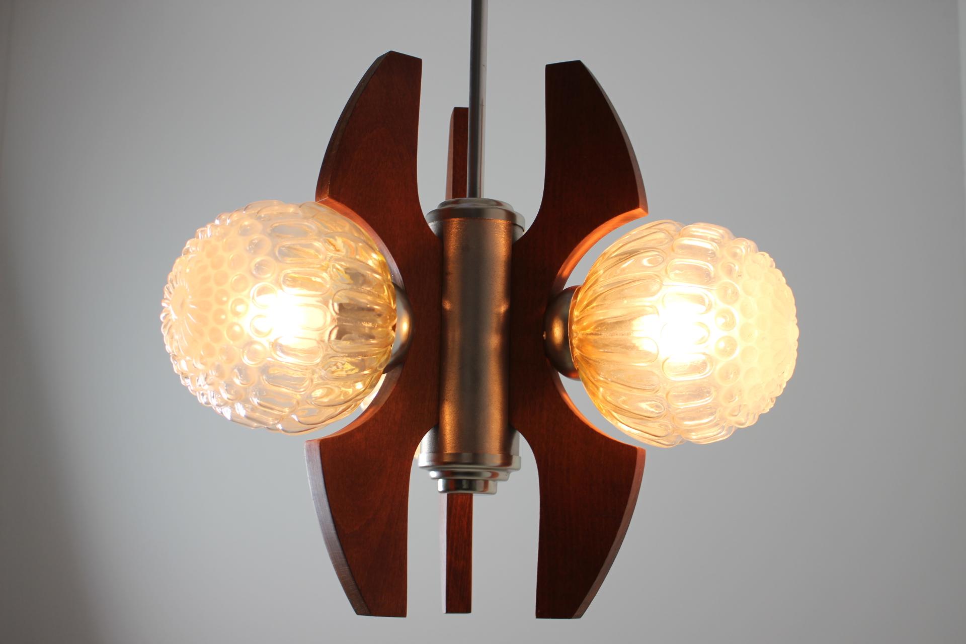 Mid-Century Chandelier, 1970's For Sale 2