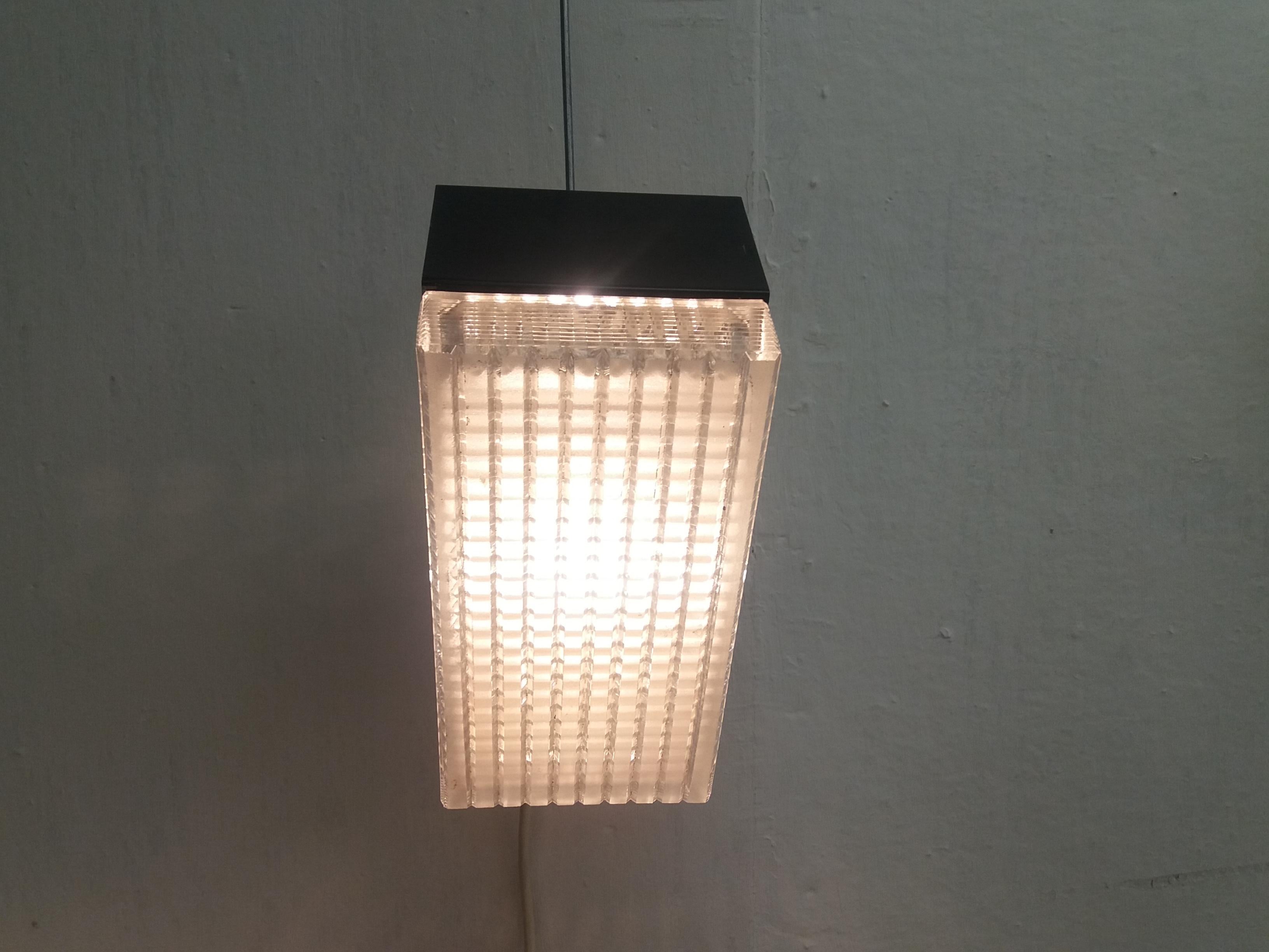 Mid-Century Modern Midcentury Chandelier and Wall Lamp/Drupol, 1970 For Sale