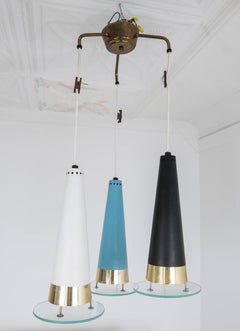 Midcentury Chandelier Attributed to Lightolier