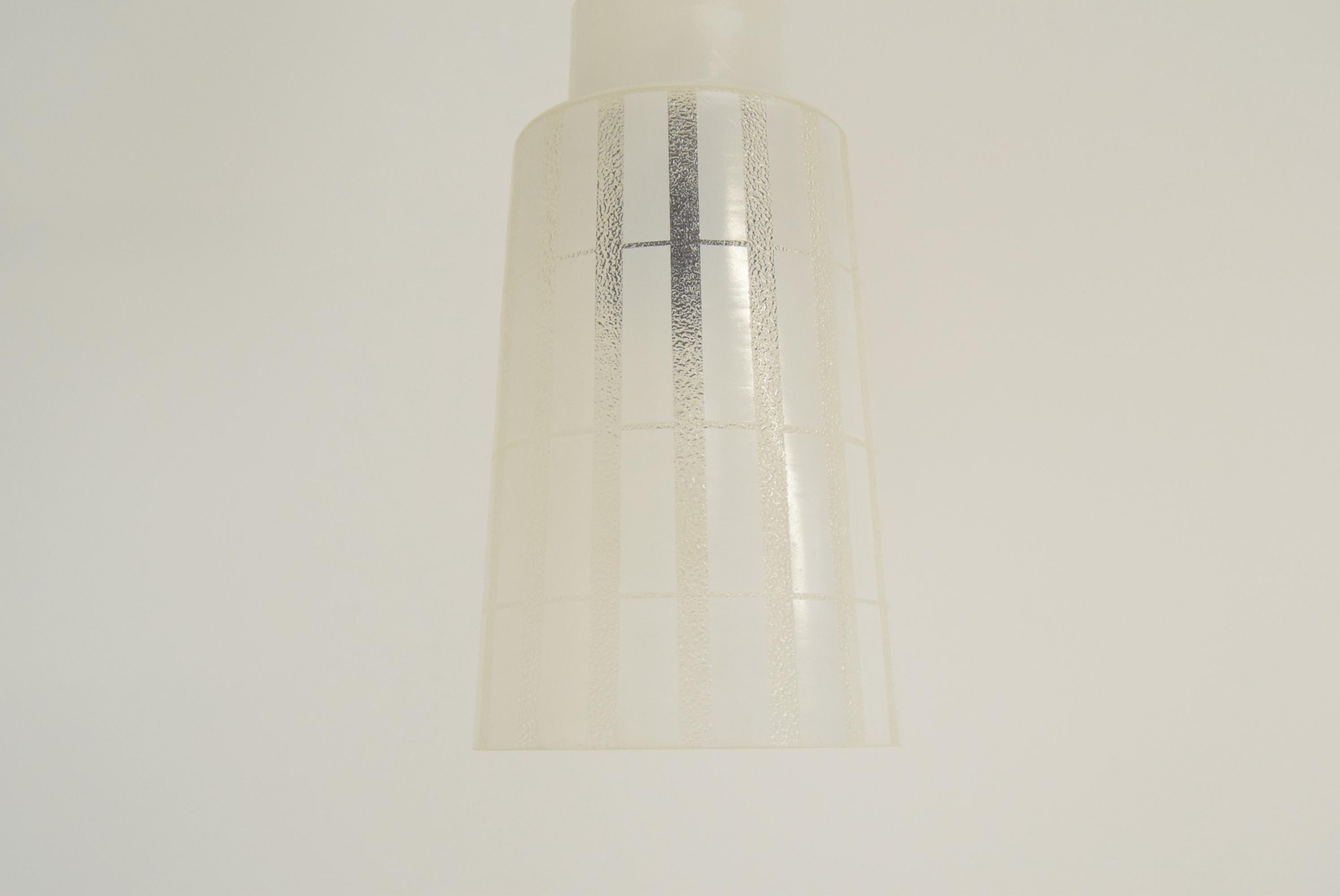 Mid-Century Chandelier by Drevo Humpolec, 1970's For Sale 1