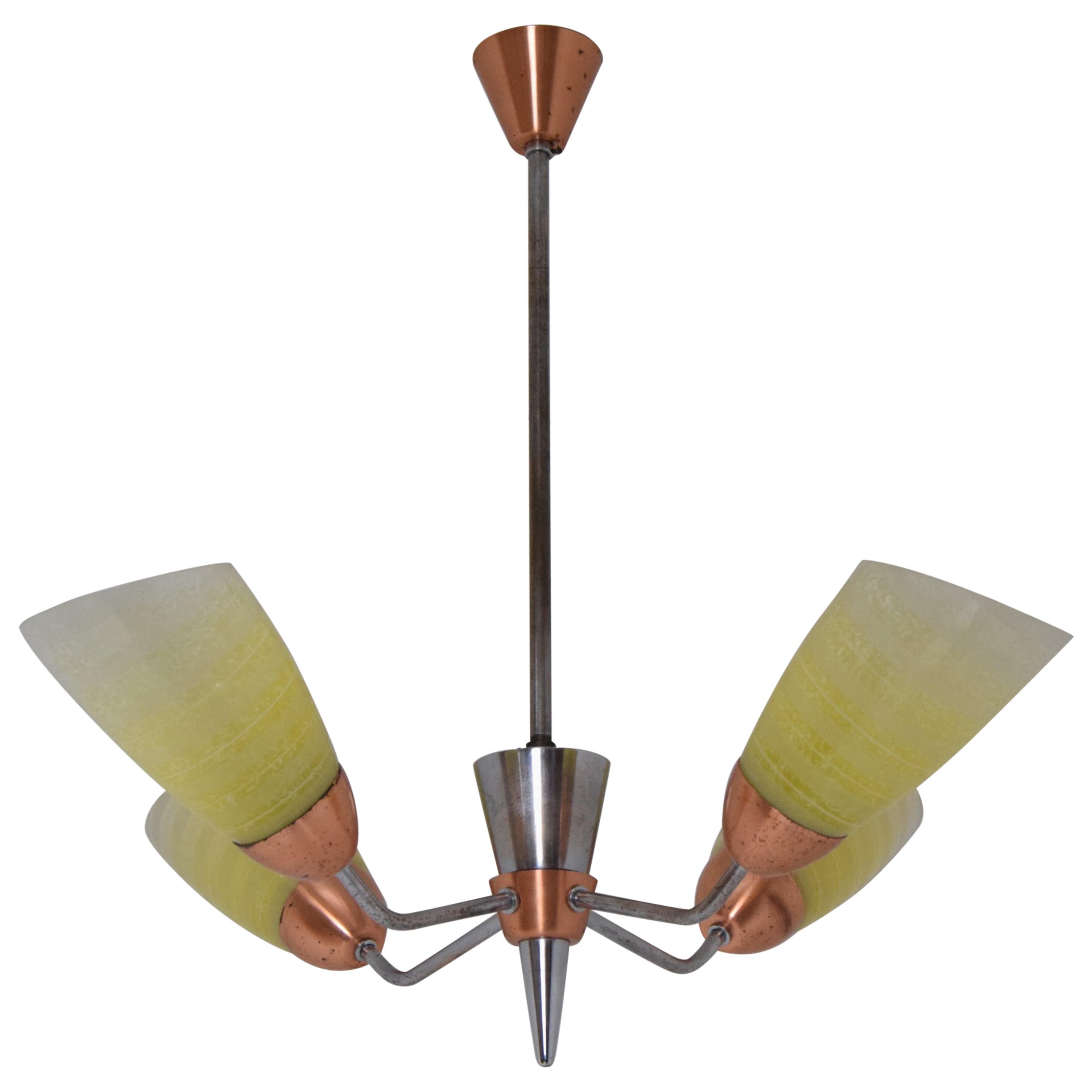 Midcentury Chandelier by Drukov, 1960s