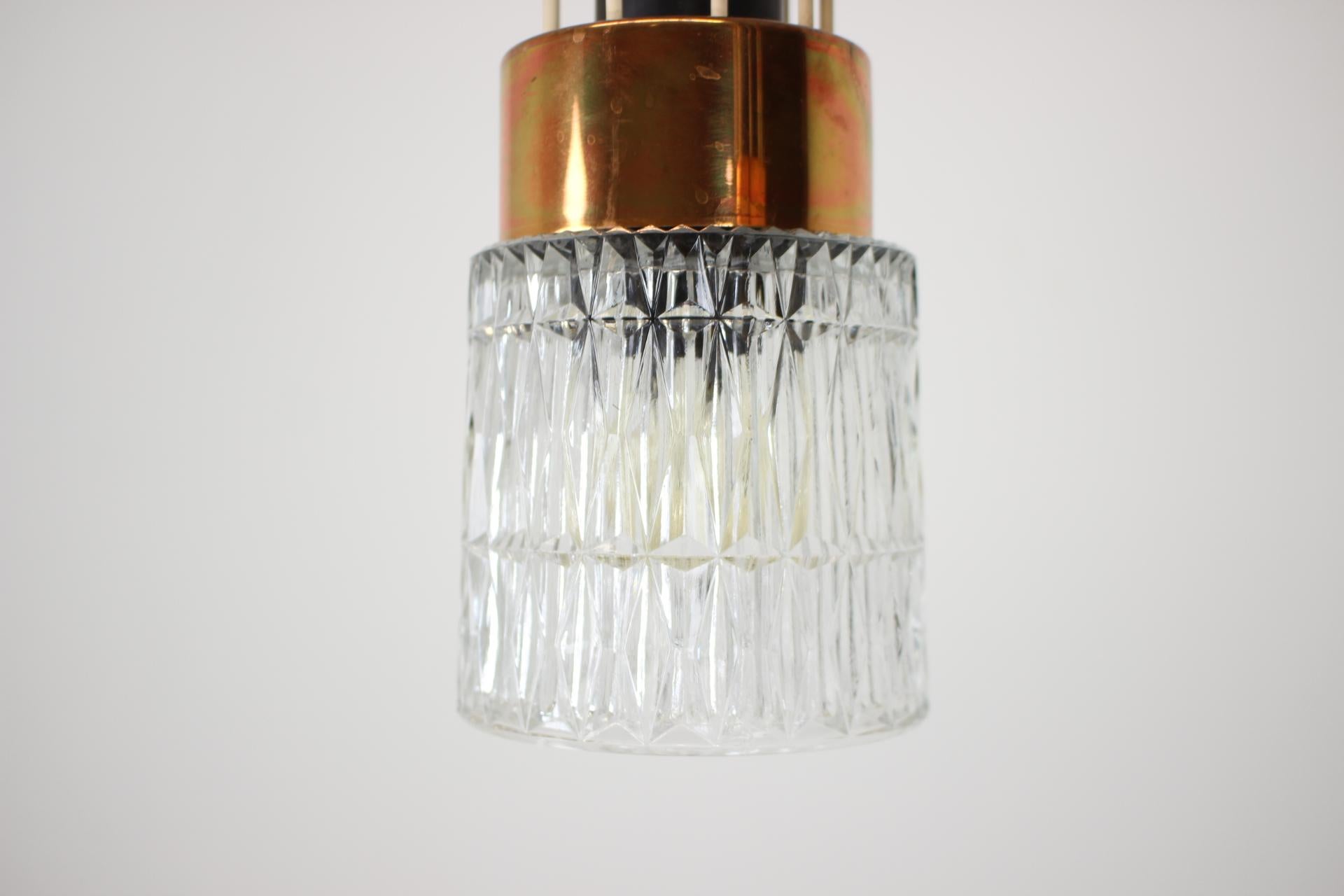 Late 20th Century Mid-Century Chandelier by Drukov, 1970’s For Sale