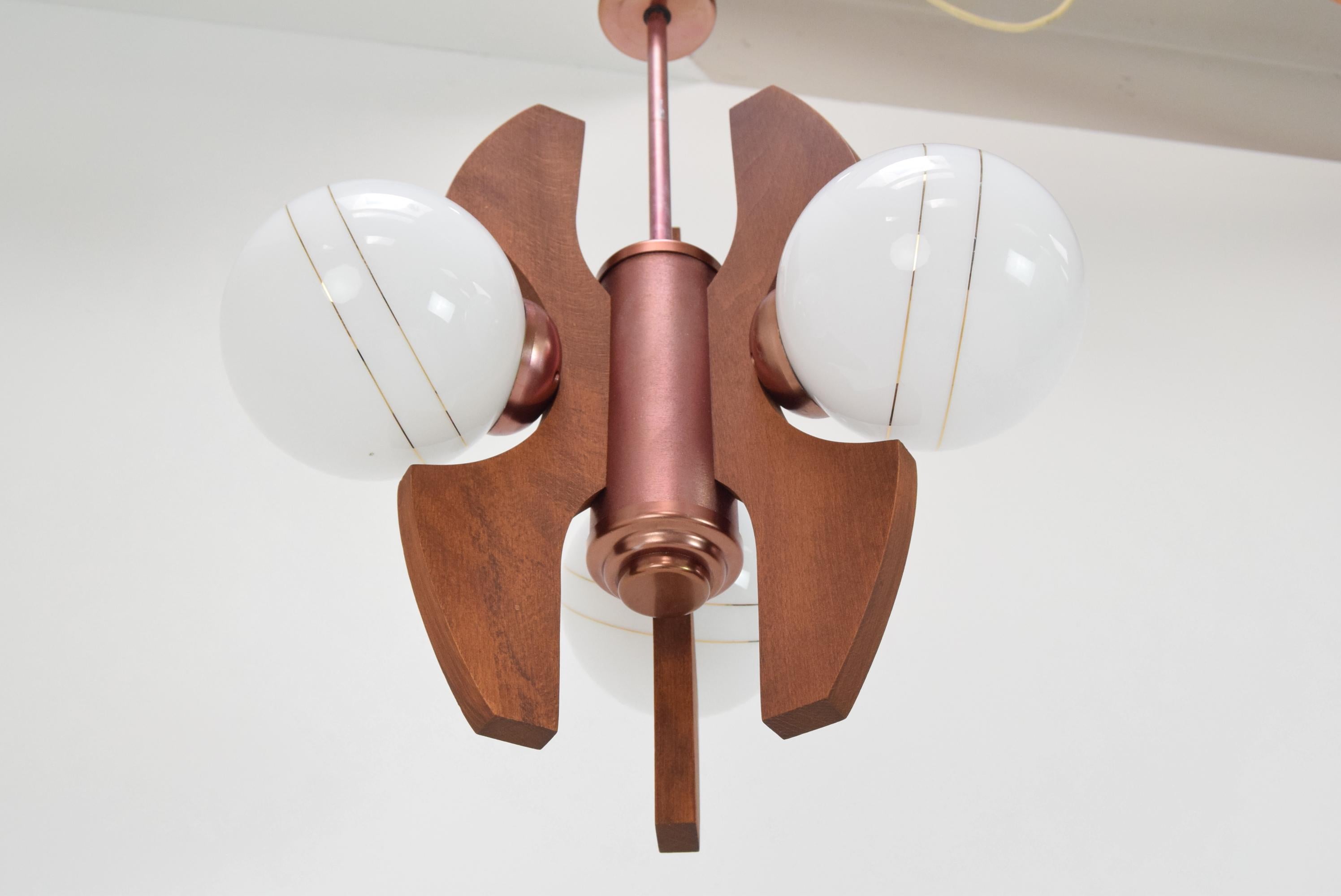 Hungarian Midcentury Chandelier by Elektrofem, Hungary, 1970s For Sale