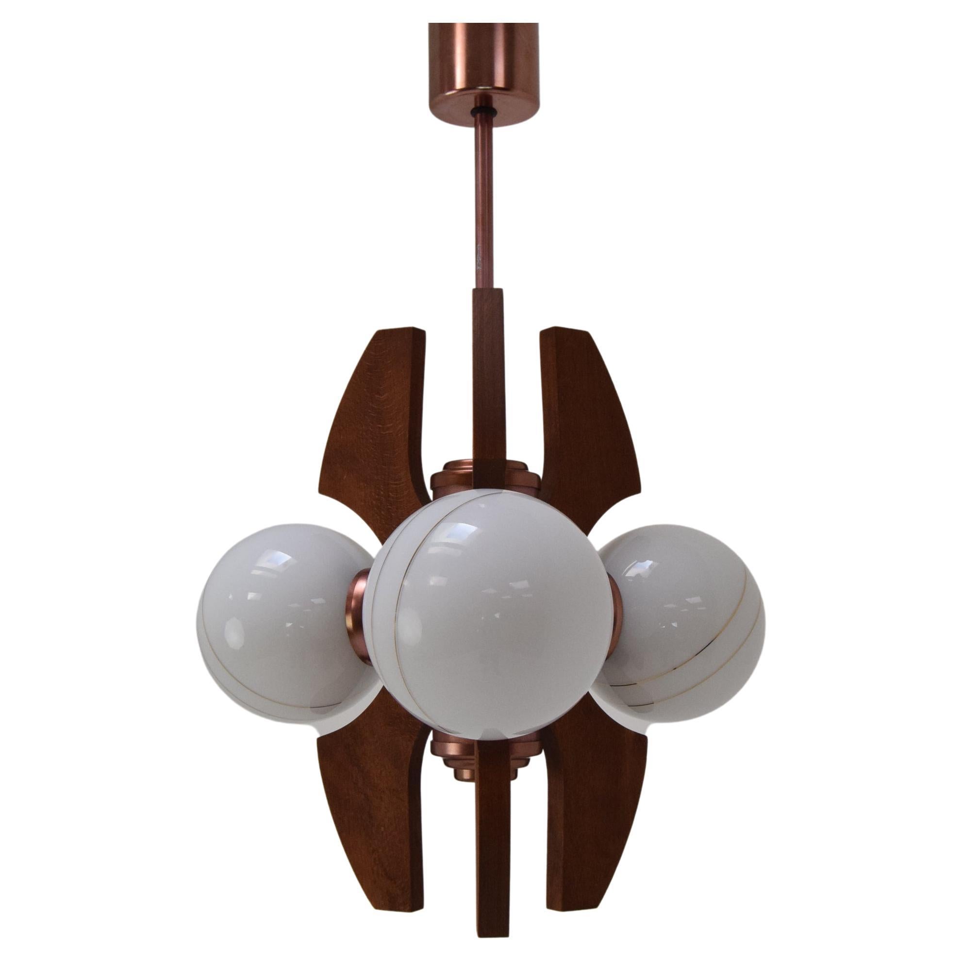 Midcentury Chandelier by Elektrofem, Hungary, 1970s