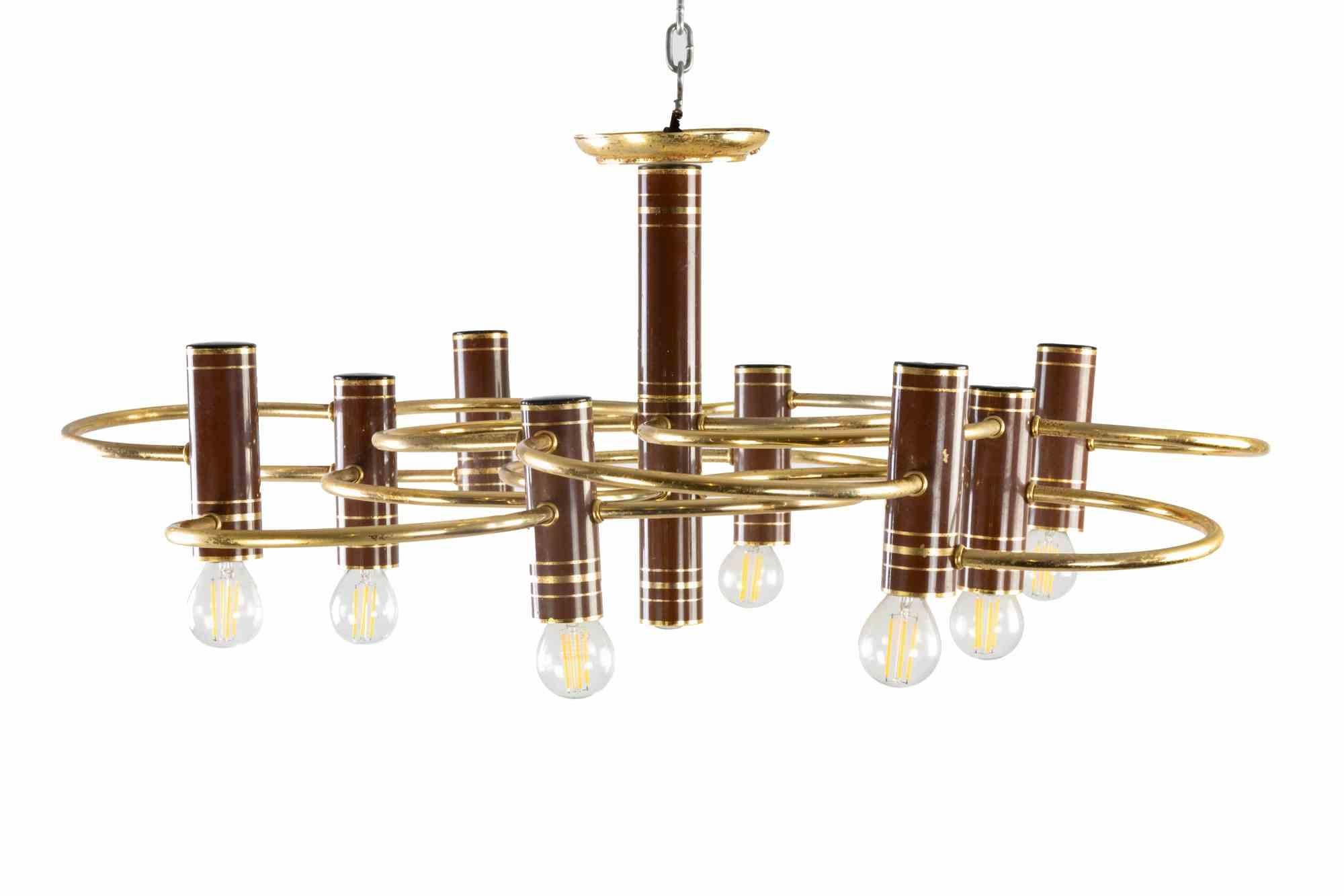 Mid-Century Chandelier by Gaetano Sciolari, 1960s In Good Condition For Sale In Roma, IT