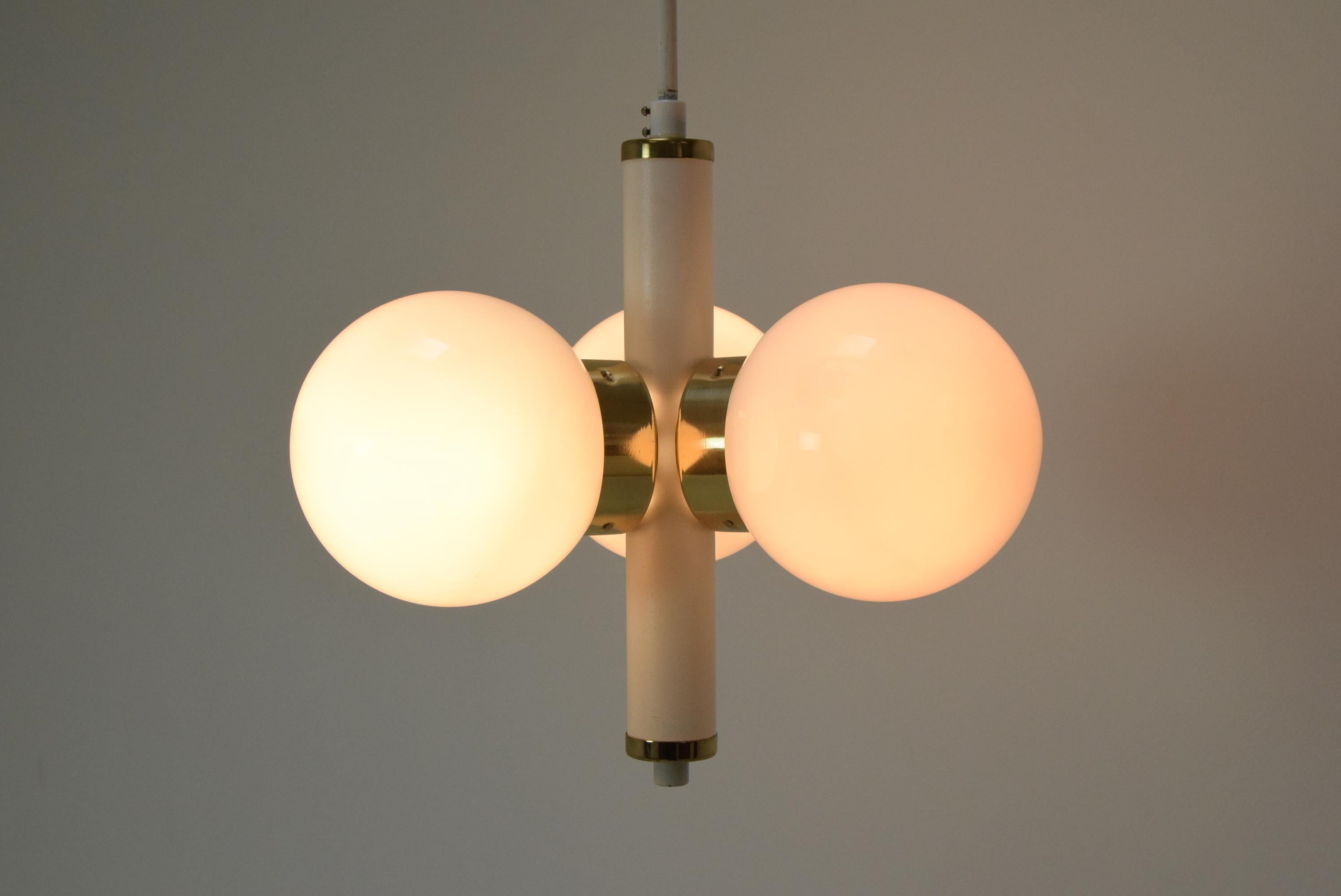 Mid-Century Modern Mid-Century Chandelier by Instala Decin, 1970's For Sale