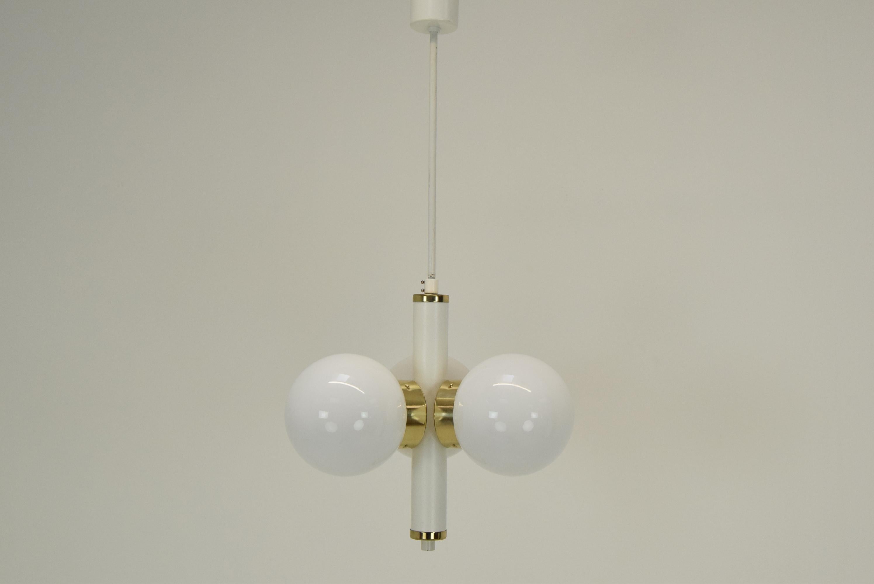 Late 20th Century Mid-Century Chandelier by Instala Decin, 1970's For Sale