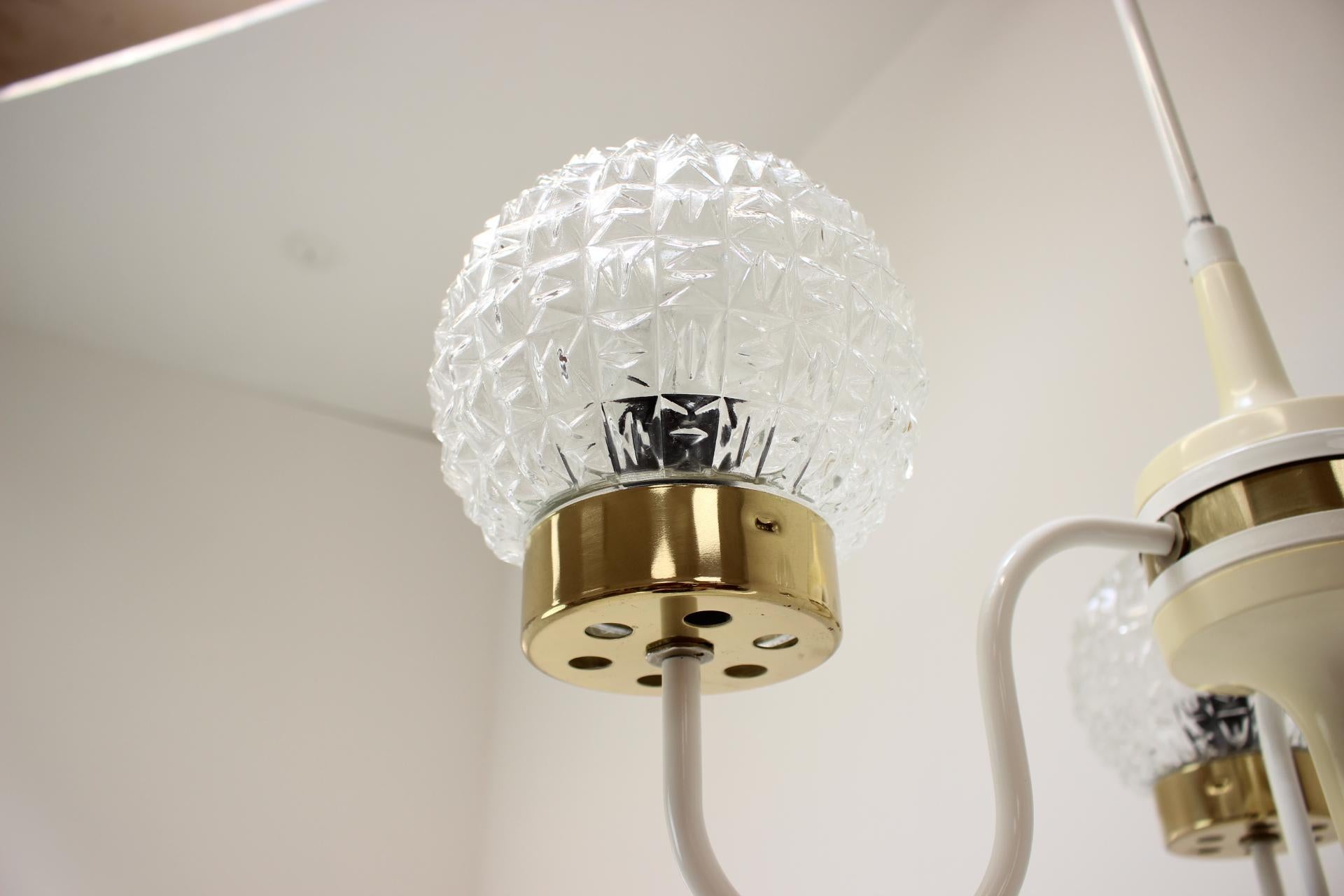 Mid-Century Chandelier by Instala Jilove U Decina, 1960's, Czechoslovakia For Sale 5