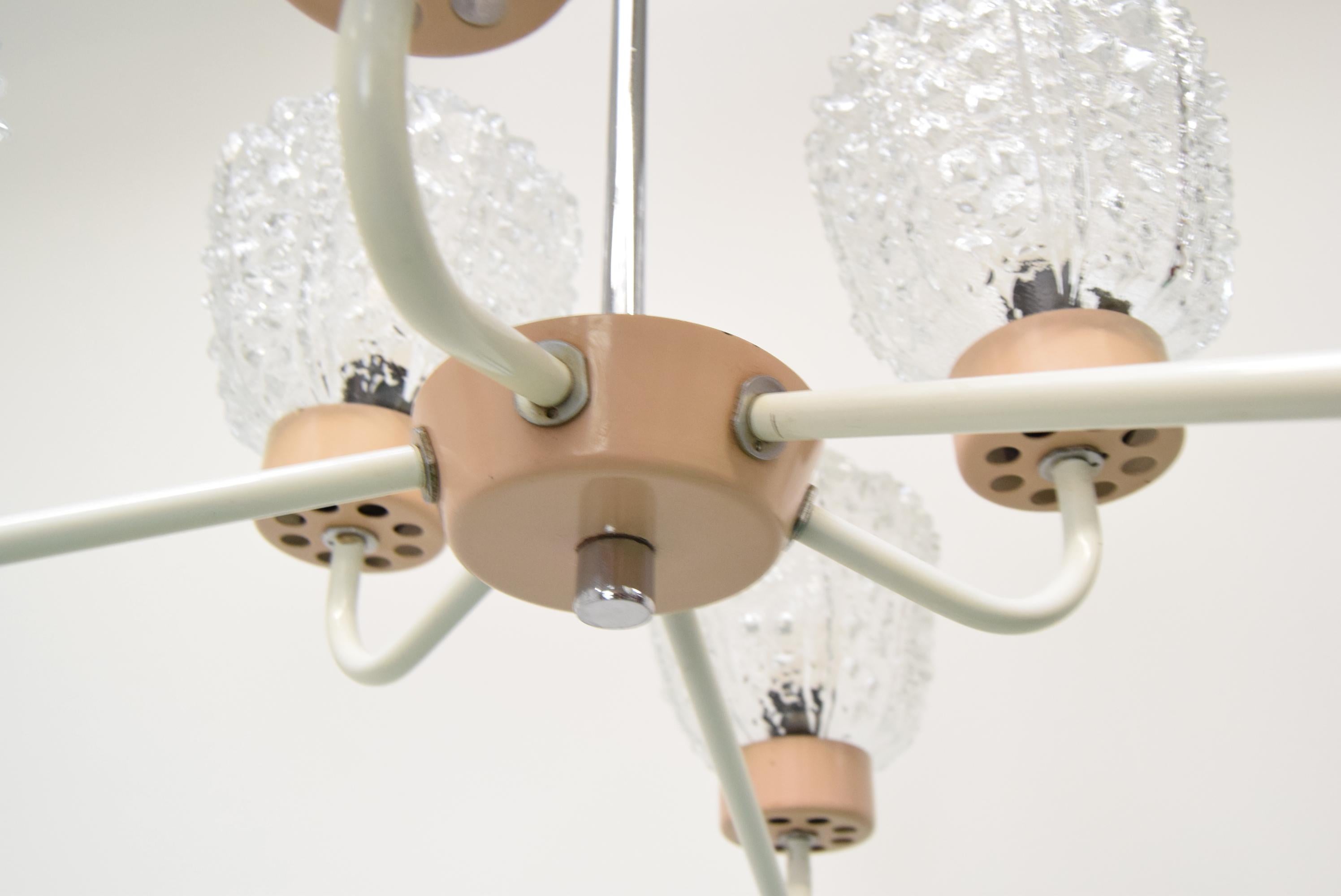 Mid-century Chandelier by Jilové u Děčína, 1970's. For Sale 2