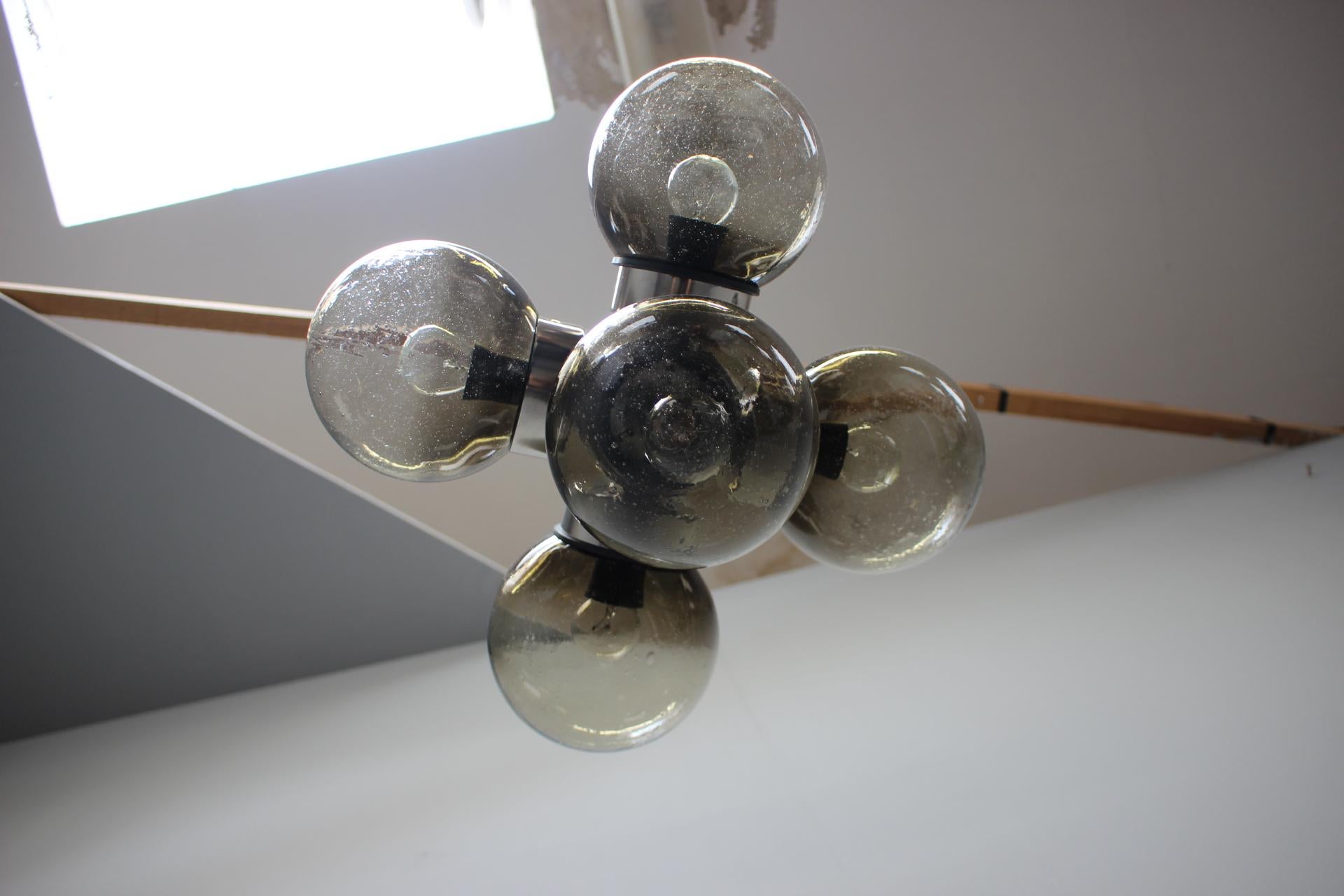 Mid-Century Chandelier by Kamenicky Senov, 1970s For Sale 5