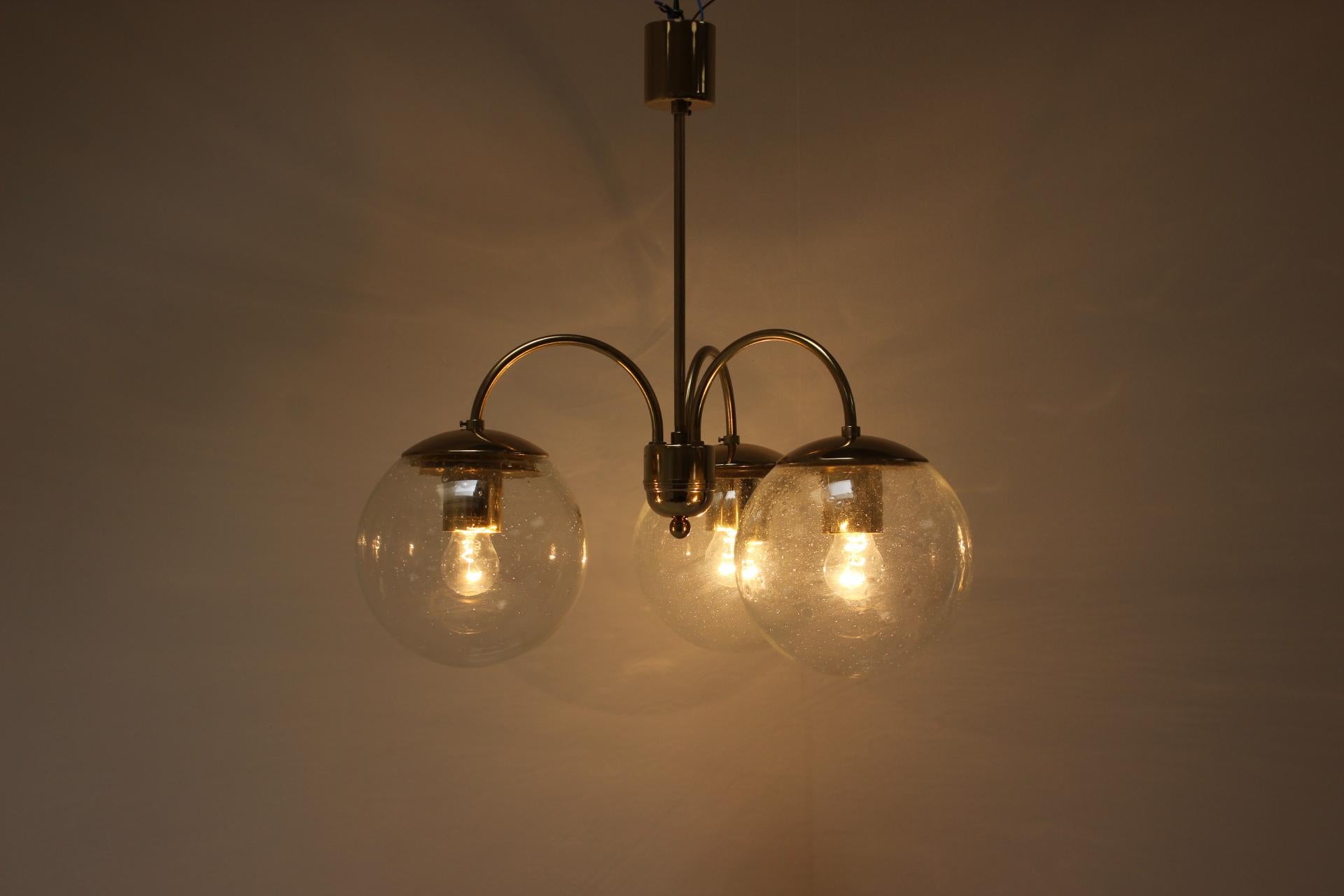 Ceco Lampadario di metà secolo di Kamenický Šenov, anni '70. in vendita