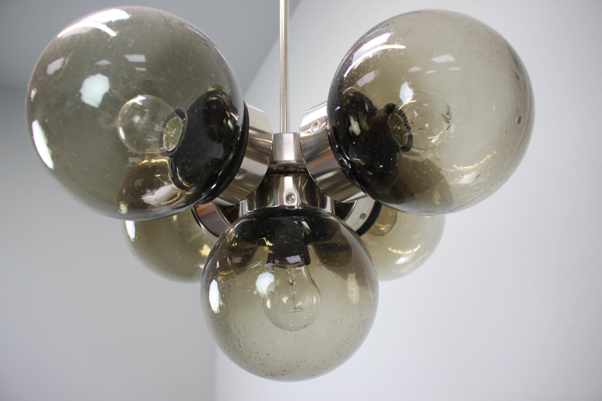 Late 20th Century Mid-Century Chandelier by Kamenicky Senov, 1970s For Sale