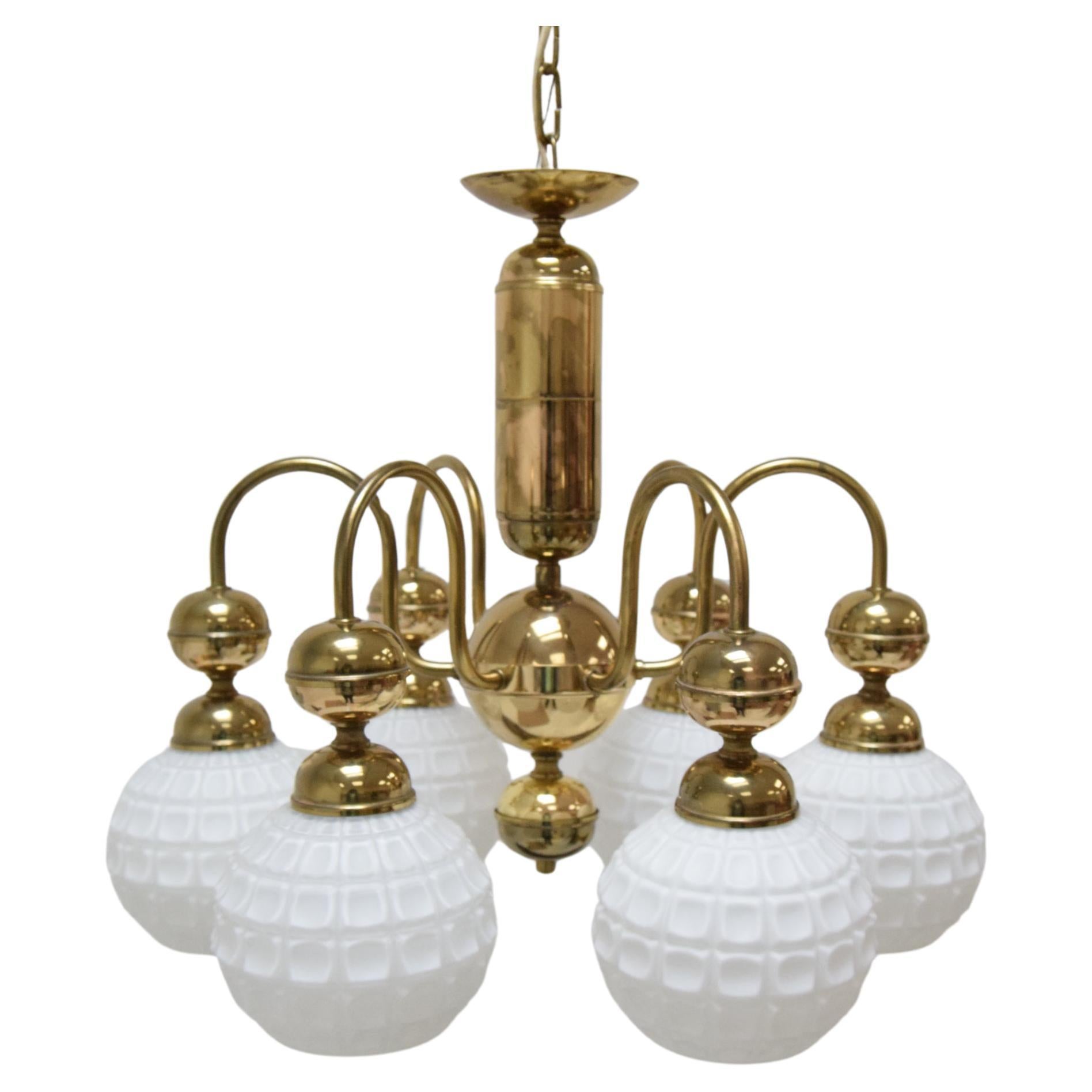 Mid-century Chandelier by Kamenicky Senov, Czechoslovakia, 1970's.