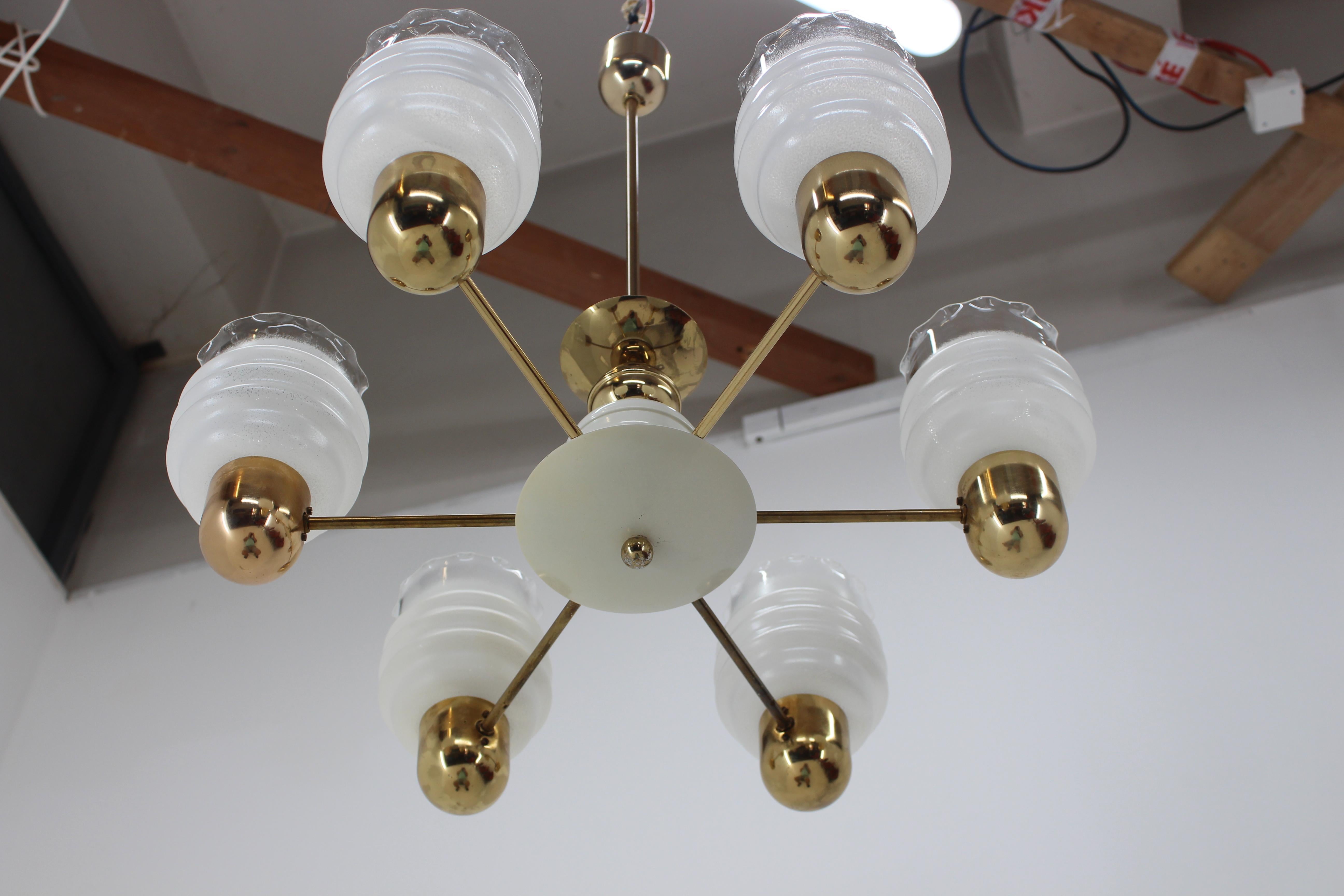 Mid-Century Modern Midcentury Chandelier by Kamenicky Senov, 1960s For Sale