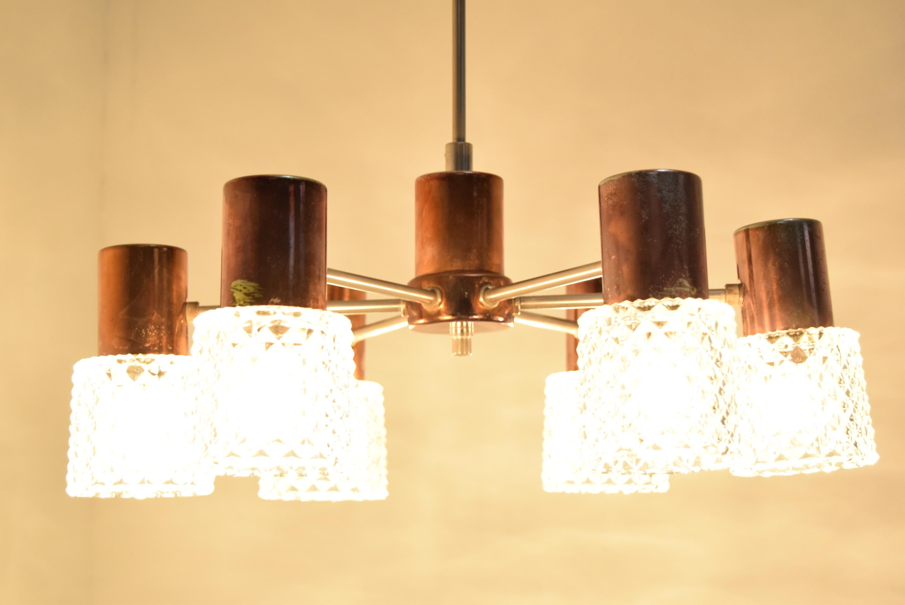 Ceco Lampadario di metà secolo di Kamenicky Senov, anni '60 in vendita