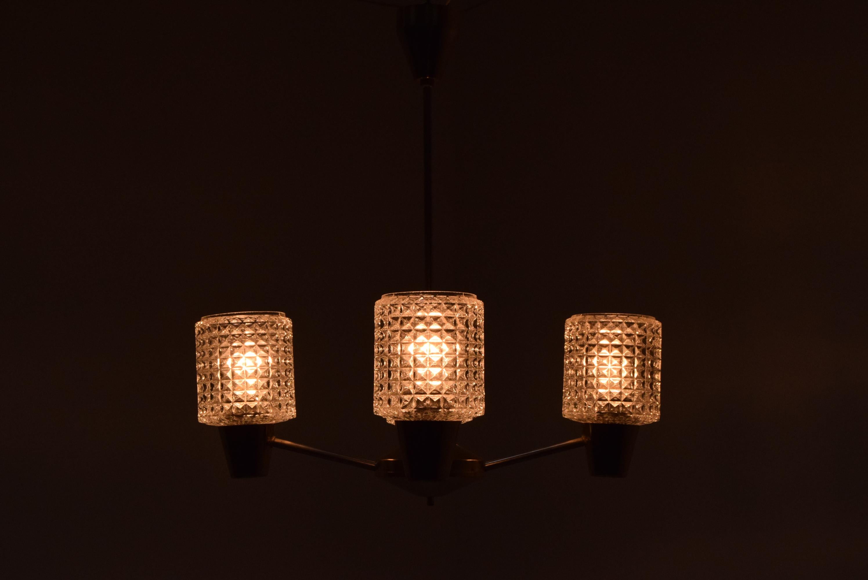 Mid-20th Century Midcentury Chandelier by Kamenicky Senov, 1960s For Sale