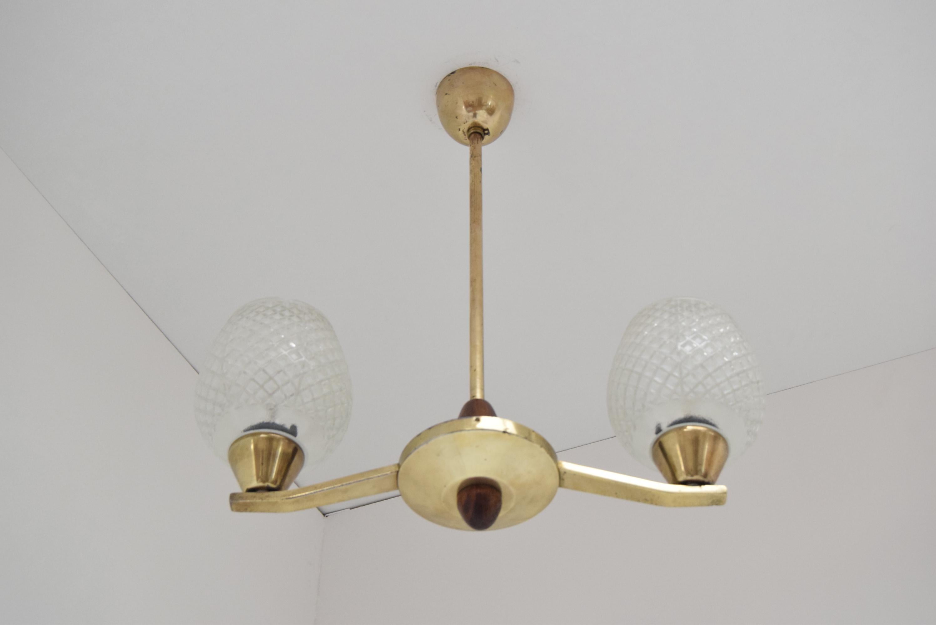Czech Mid-century Chandelier by Lidokov, 1960‘s For Sale