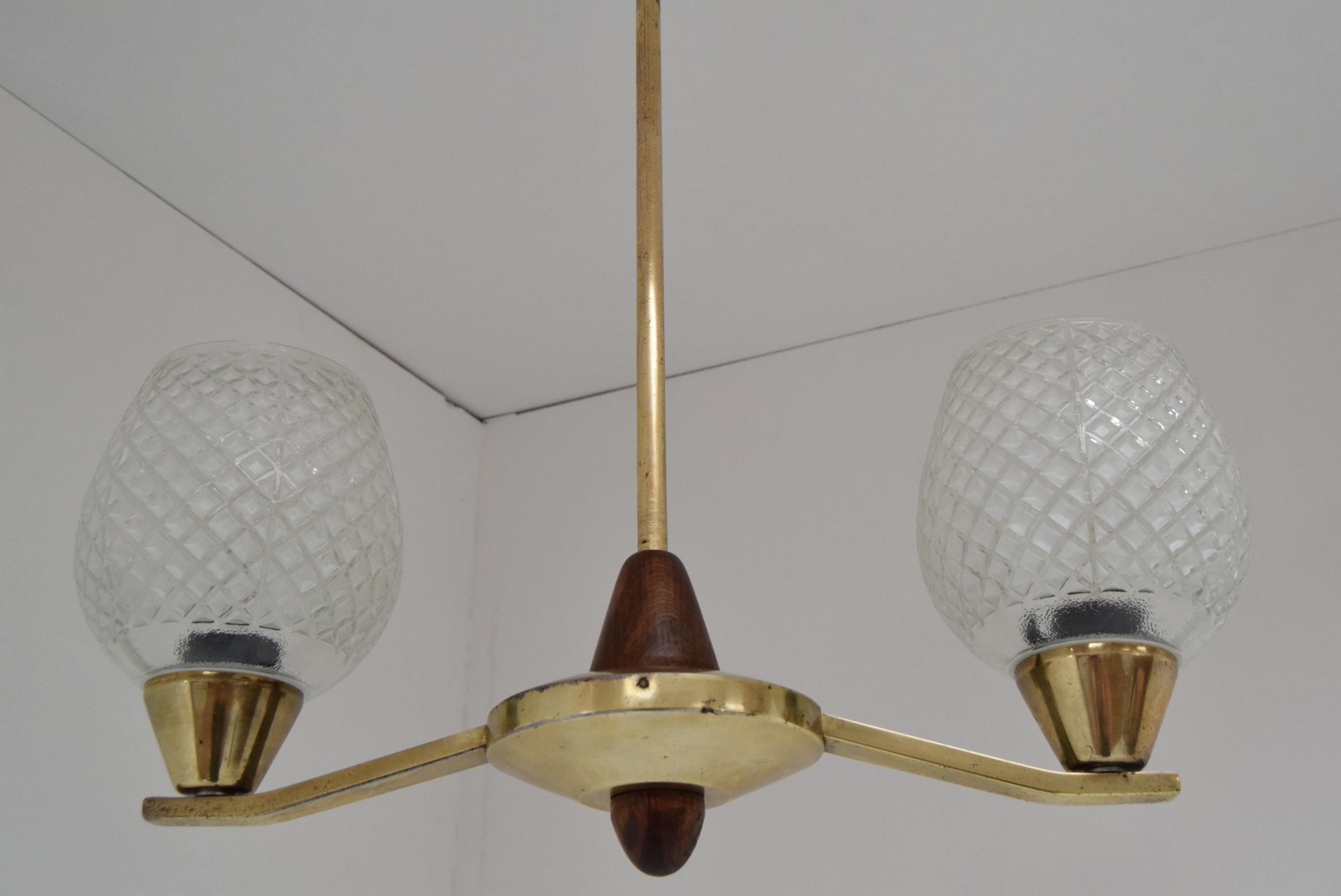 Mid-20th Century Mid-century Chandelier by Lidokov, 1960‘s For Sale