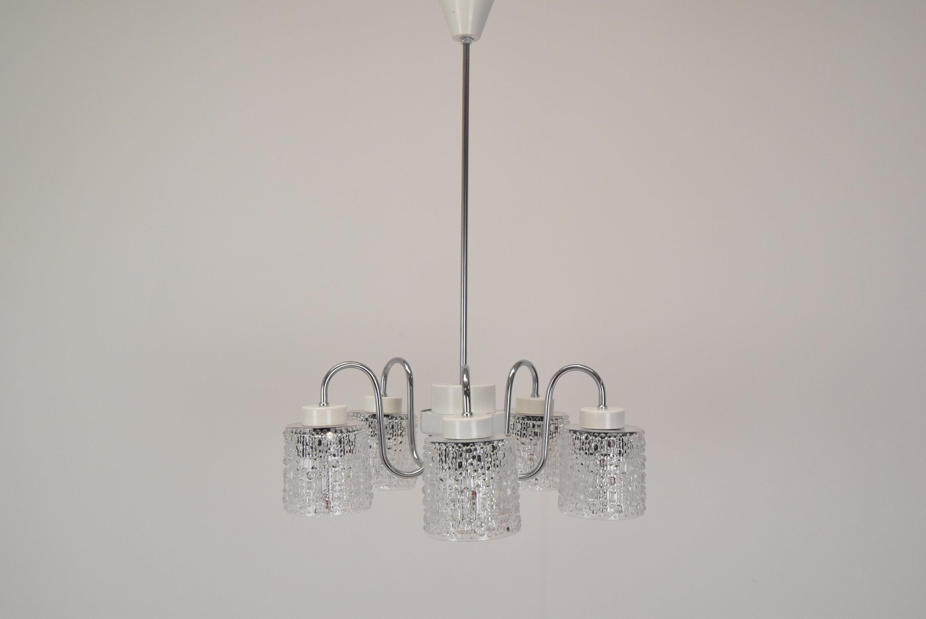 Mid-Century Modern Mid-Century Chandelier by Lidokov, 1960s For Sale