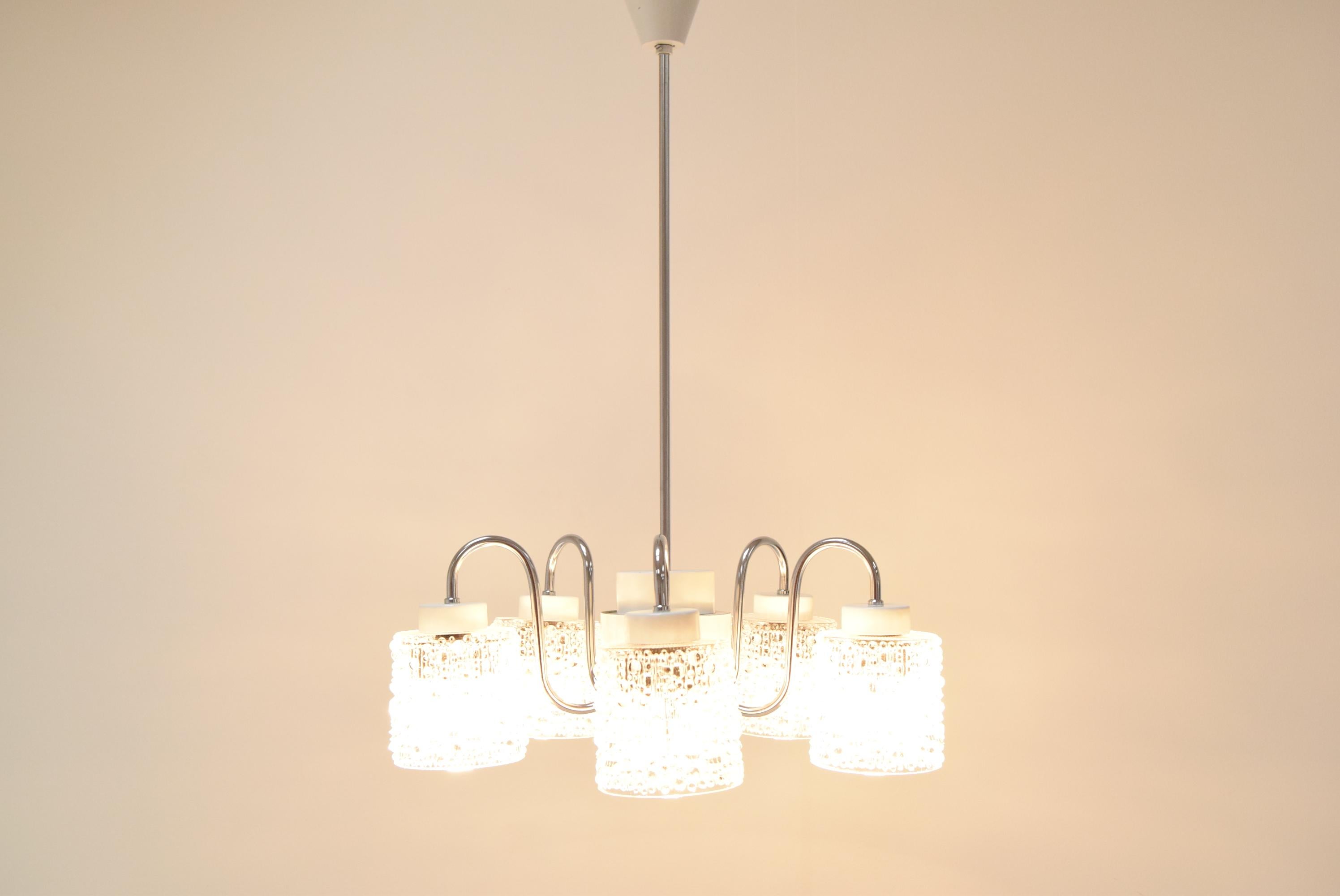 Mid-Century Chandelier by Lidokov, 1960s For Sale 1