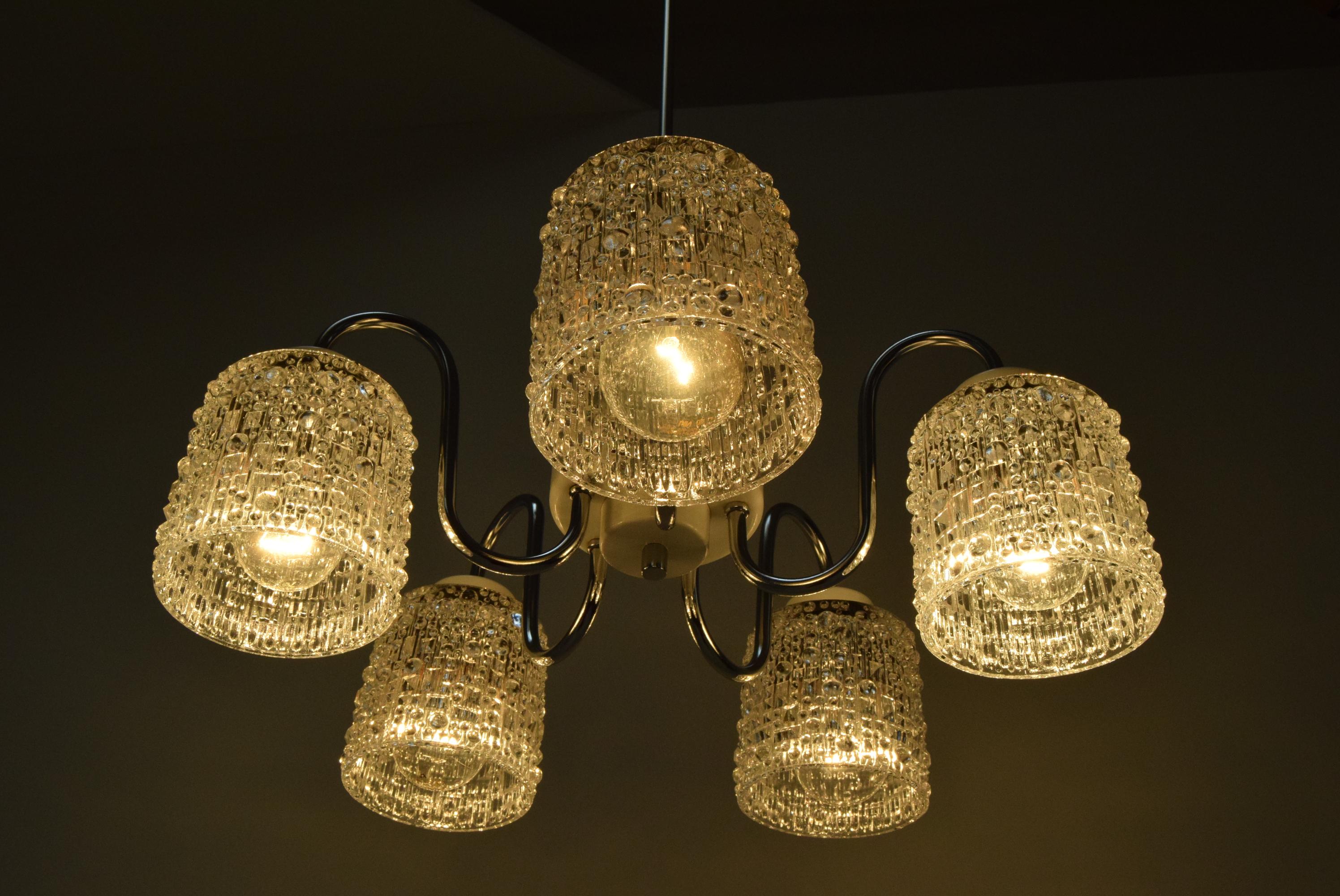Mid-Century Chandelier by Lidokov, 1960s For Sale 2