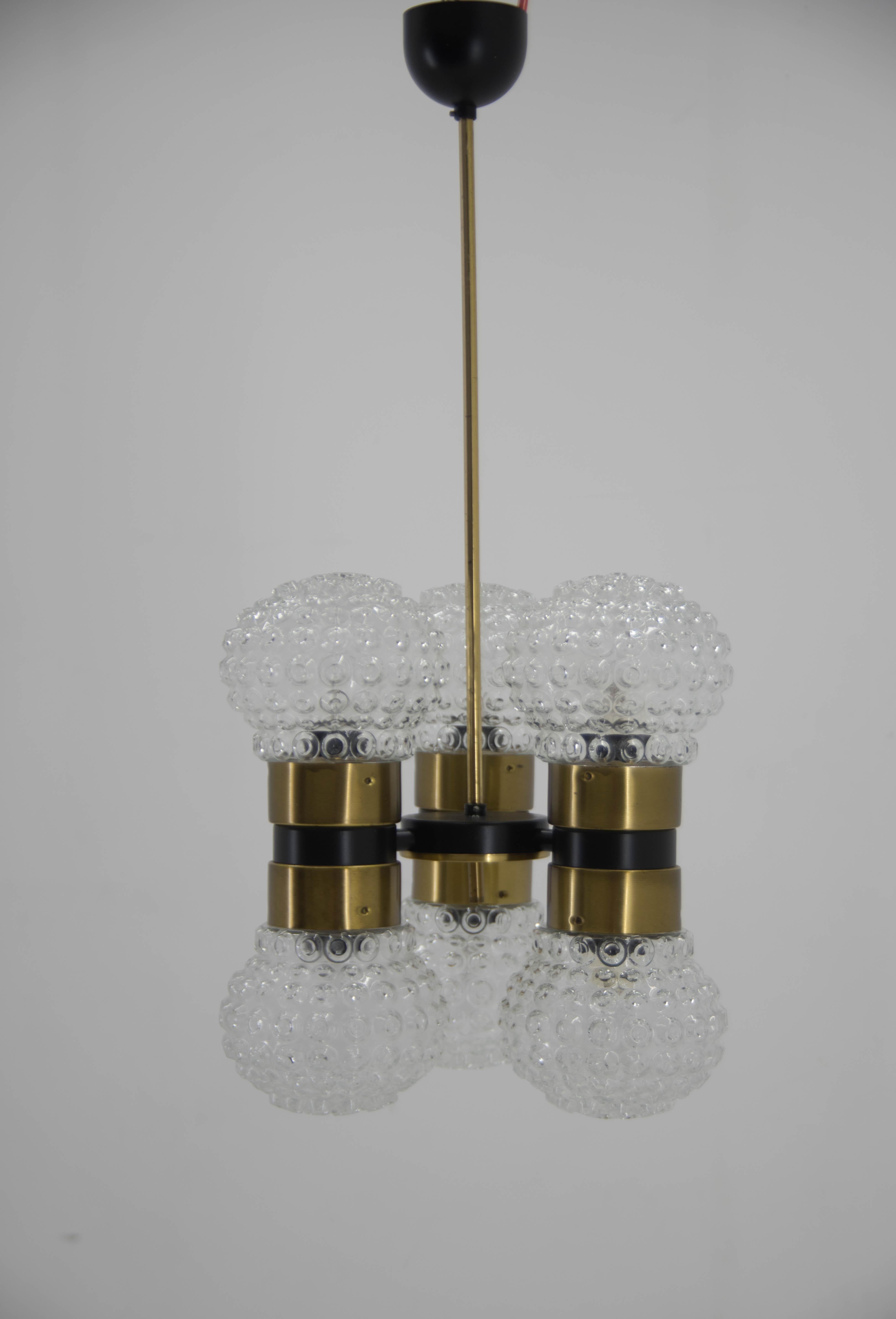 Ceco Lampadario di metà secolo di Napako, anni '60 in vendita