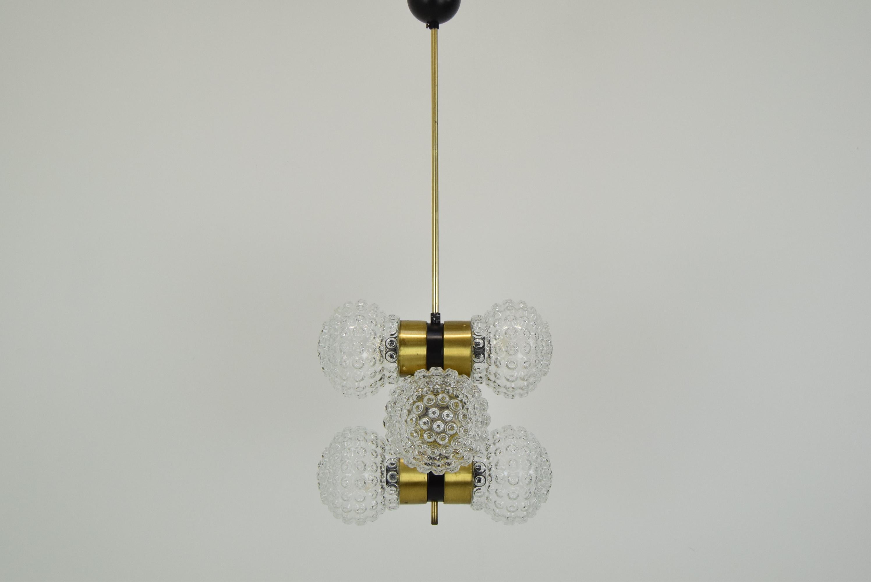 Mid-Century Chandelier by Napako, 1960's In Good Condition For Sale In Praha, CZ