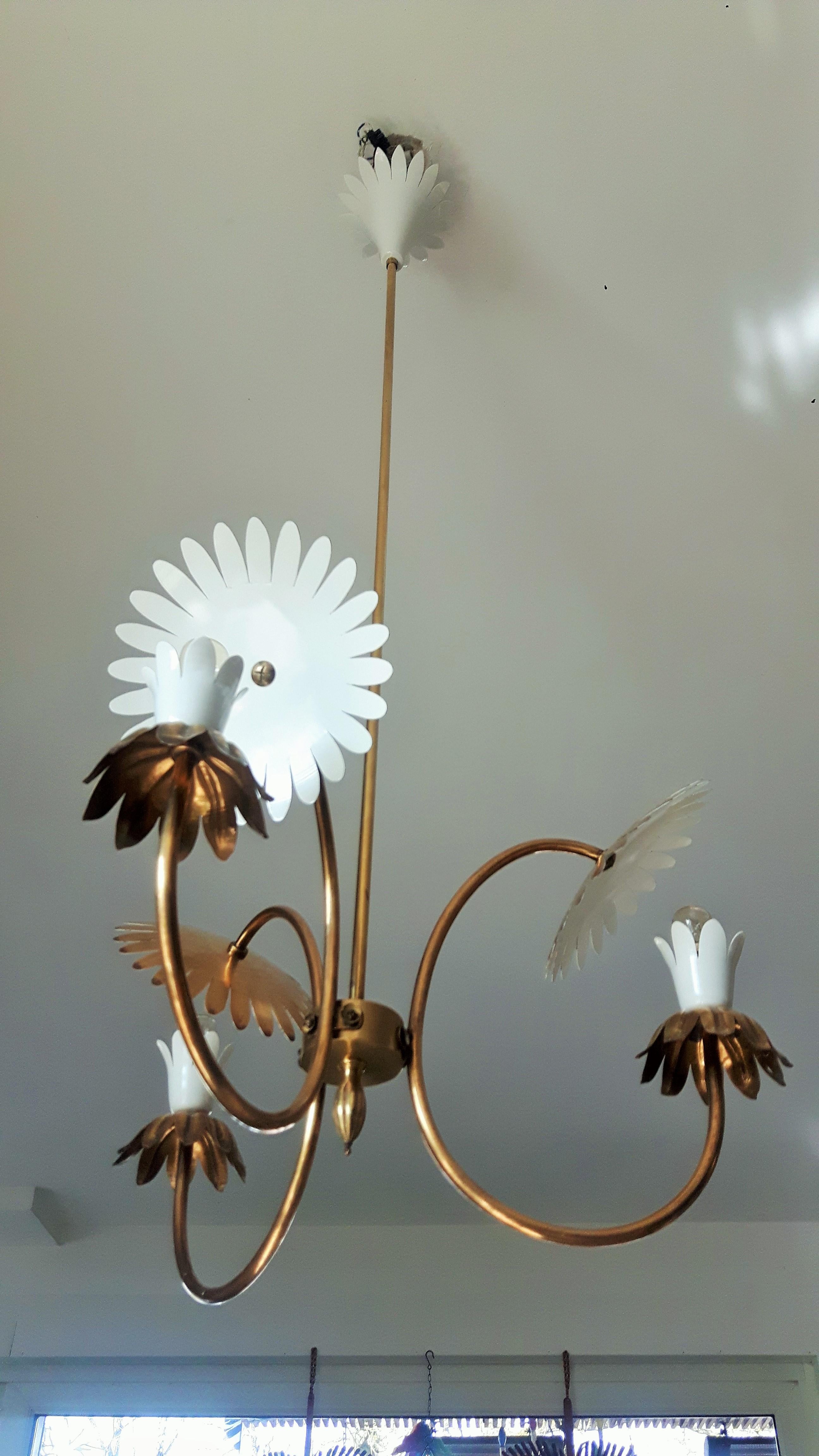 Mid-20th Century Midcentury Chandelier style Pietro Chiesa, Italy, 1950