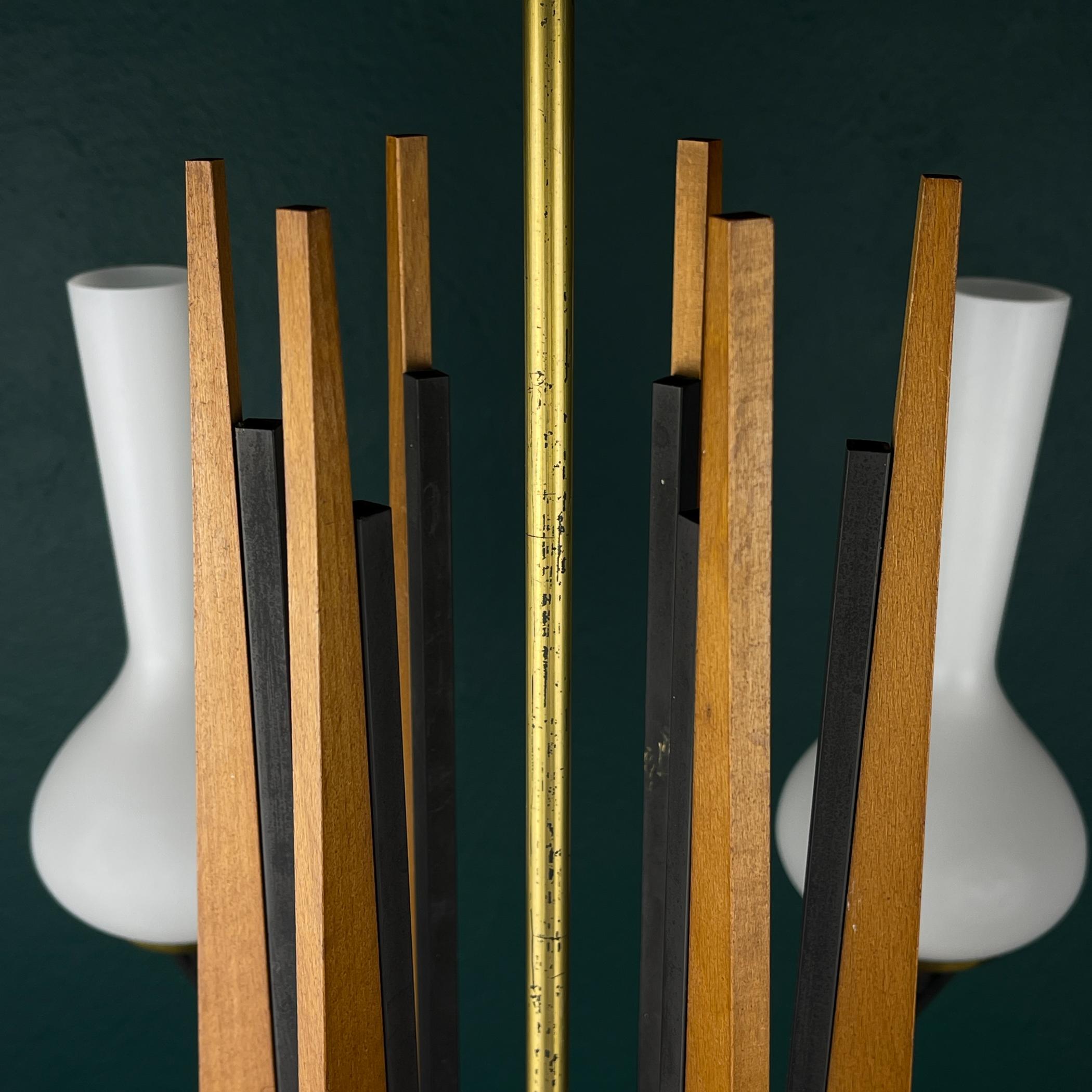 Mid-century chandelier by Stilnovo, Italy 1960s 11