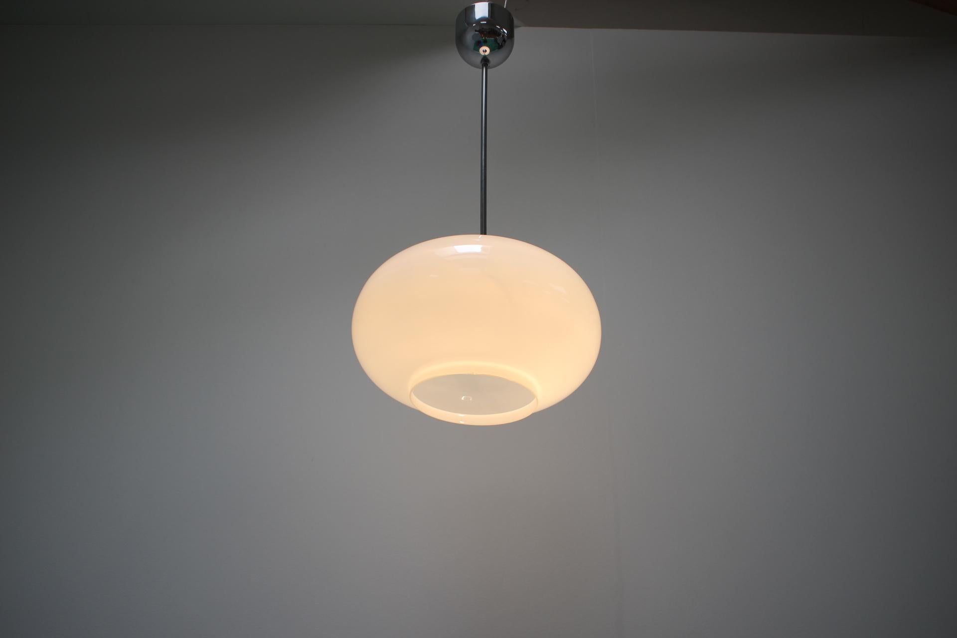 Mid-Century Chandelier by Valasske Mezirici, 1970's For Sale 2
