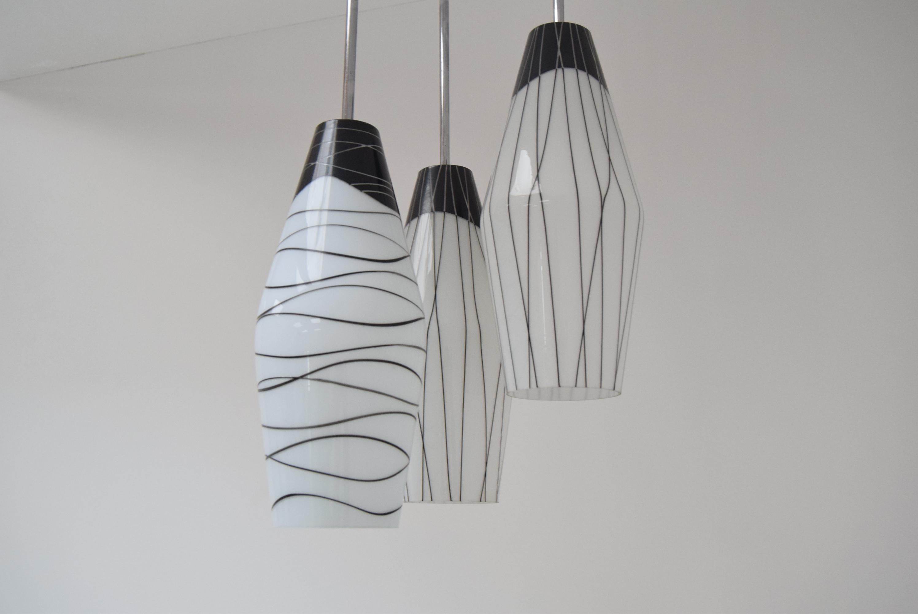Lampadario di metà secolo di Zukov, anni '70 in vendita 3